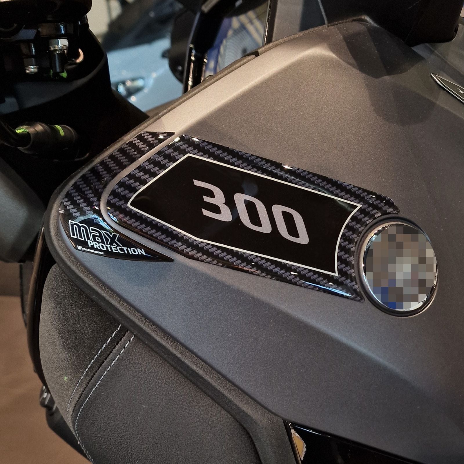 Resin Bike 3D Stickers Compatible with Side Edge Protectors | Yamaha Xmax 300/125 2021>2026