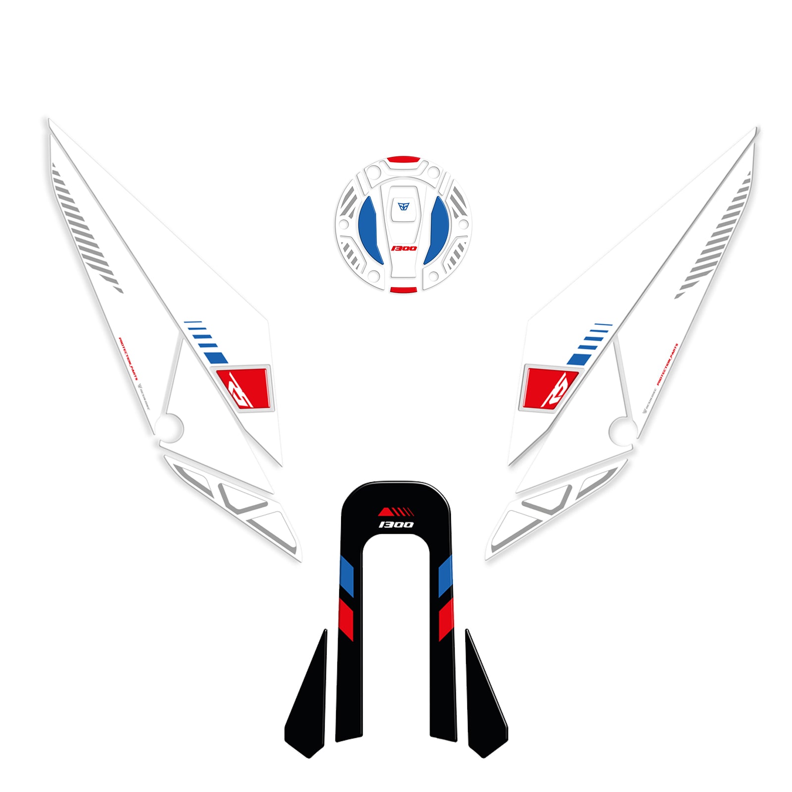 Resin Bike Kit Tank Basic Motorcycle Stickers 3D Compatible | BMW R 1300 RS 2025>2026
