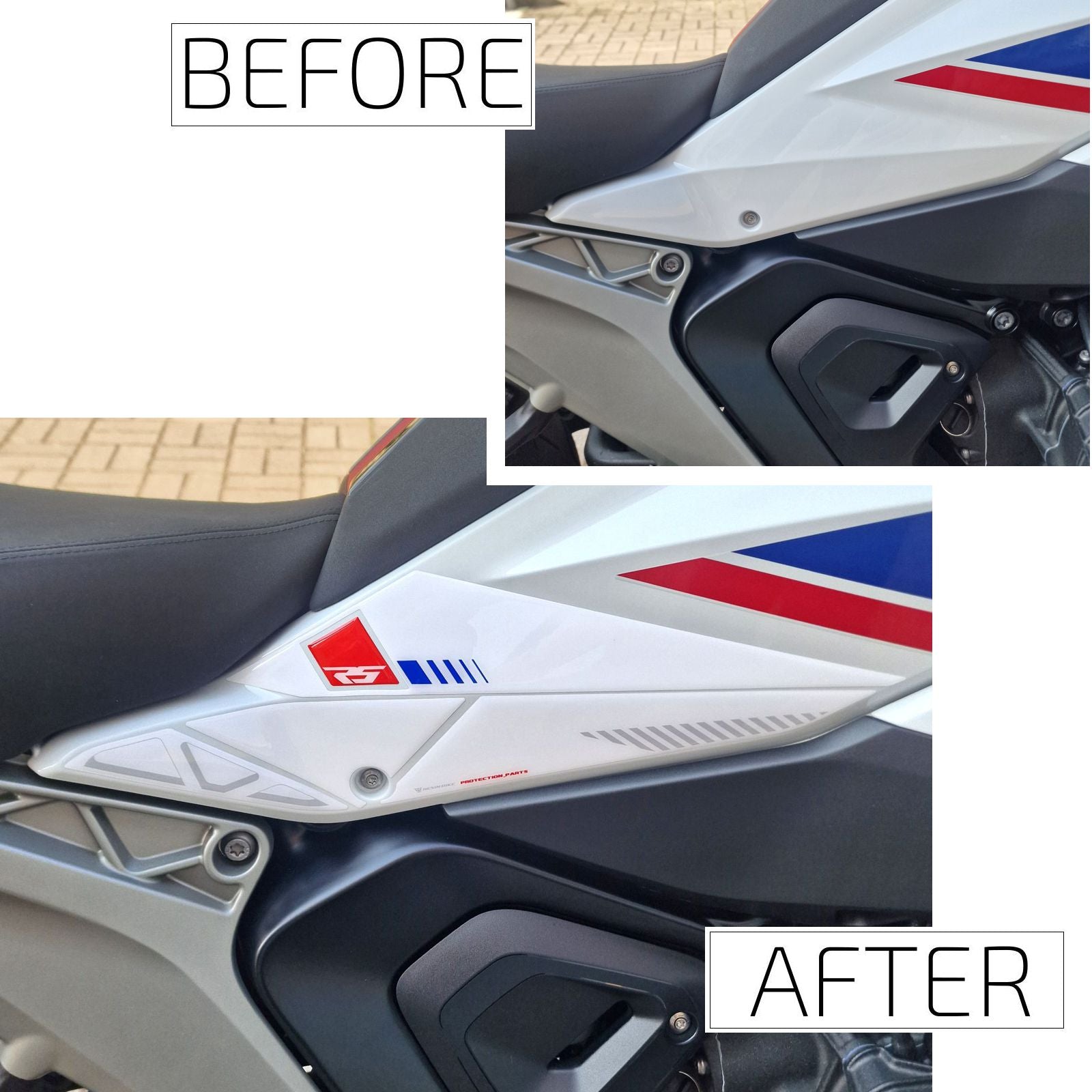 Resin Bike Motorcycle Stickers 3D Compatible with Tank Side | BMW R 1300 RS 2025>2026