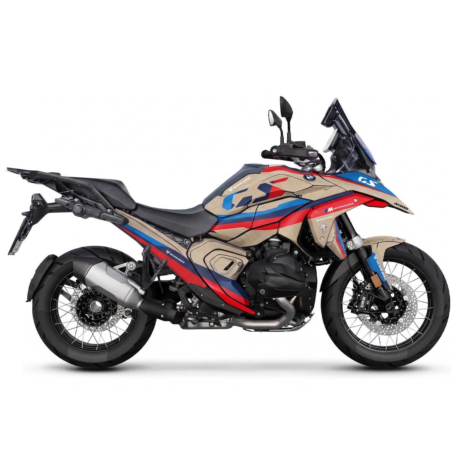 Resin Bike Rough Crystal Graphic Kit Desert Full Tank Grip | BMW R 1300 GS 2023>2026