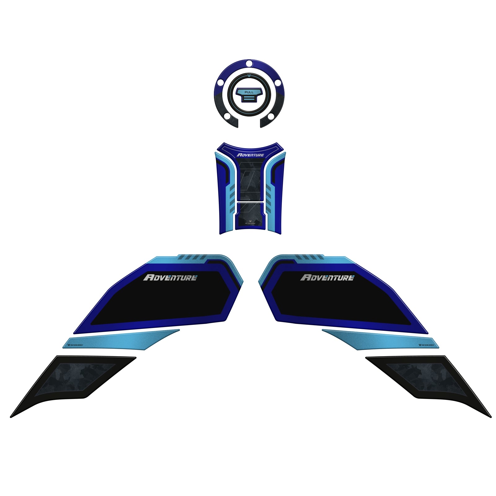 Resin Bike Kit Tank Basic Motorcycle Sticker 3D Compatible | Yamaha Tenere 700 2025>2026