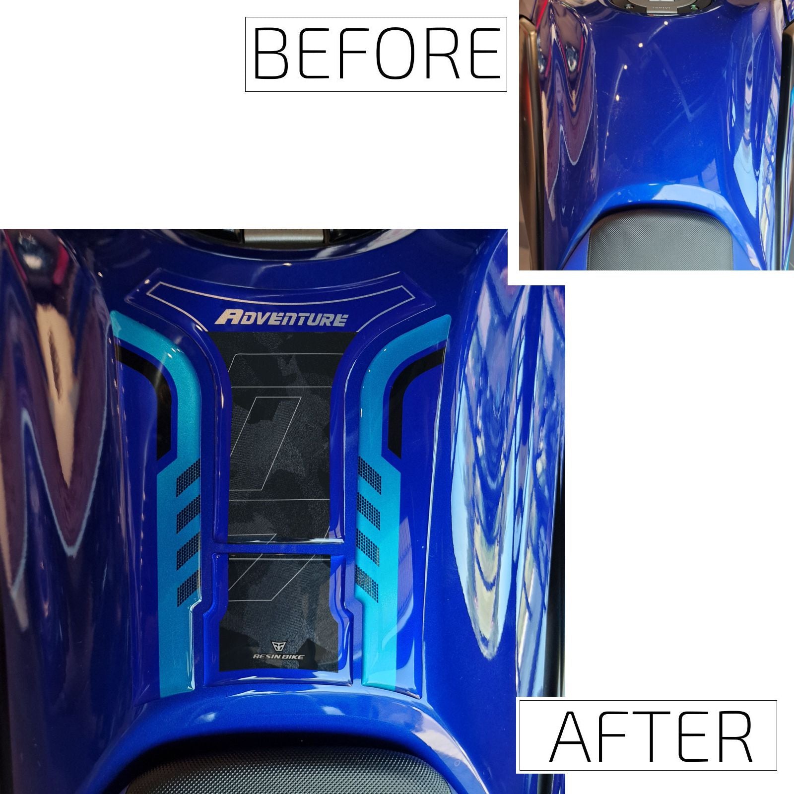 Resin Bike Kit Tank Basic Motorcycle Sticker 3D Compatible | Yamaha Tenere 700 2025>2026