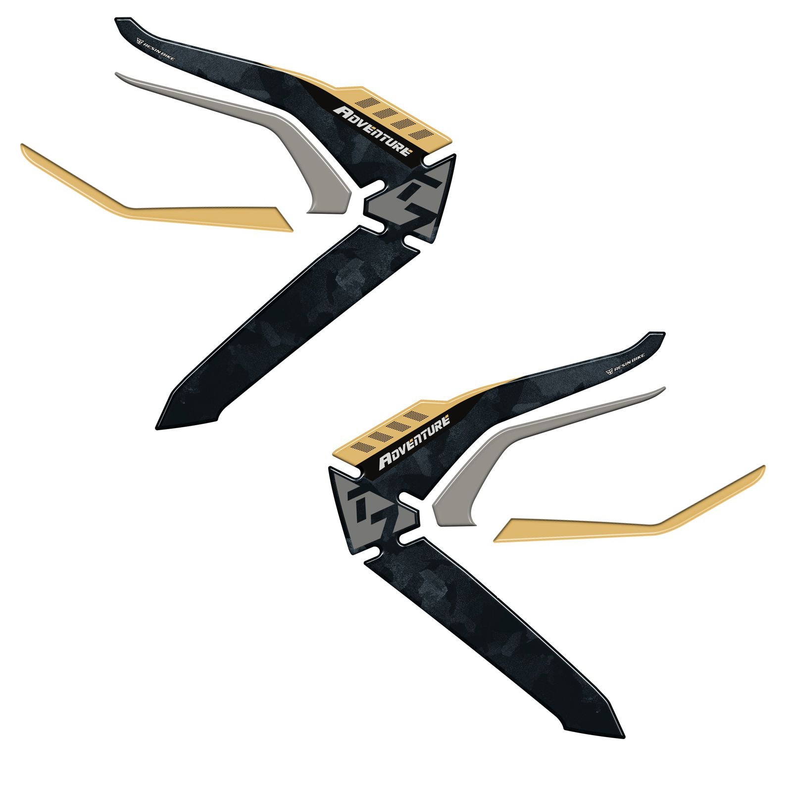 Resin Bike Motorcycle Sticker 3D Compatible Handguards | Yamaha Tenere 700 2025>2026