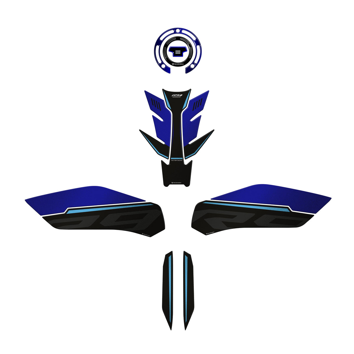 Resin Bike Kit Tank Basic Motorcycle Stickers 3D Compatible | Yamaha YZF R9 2025>2026