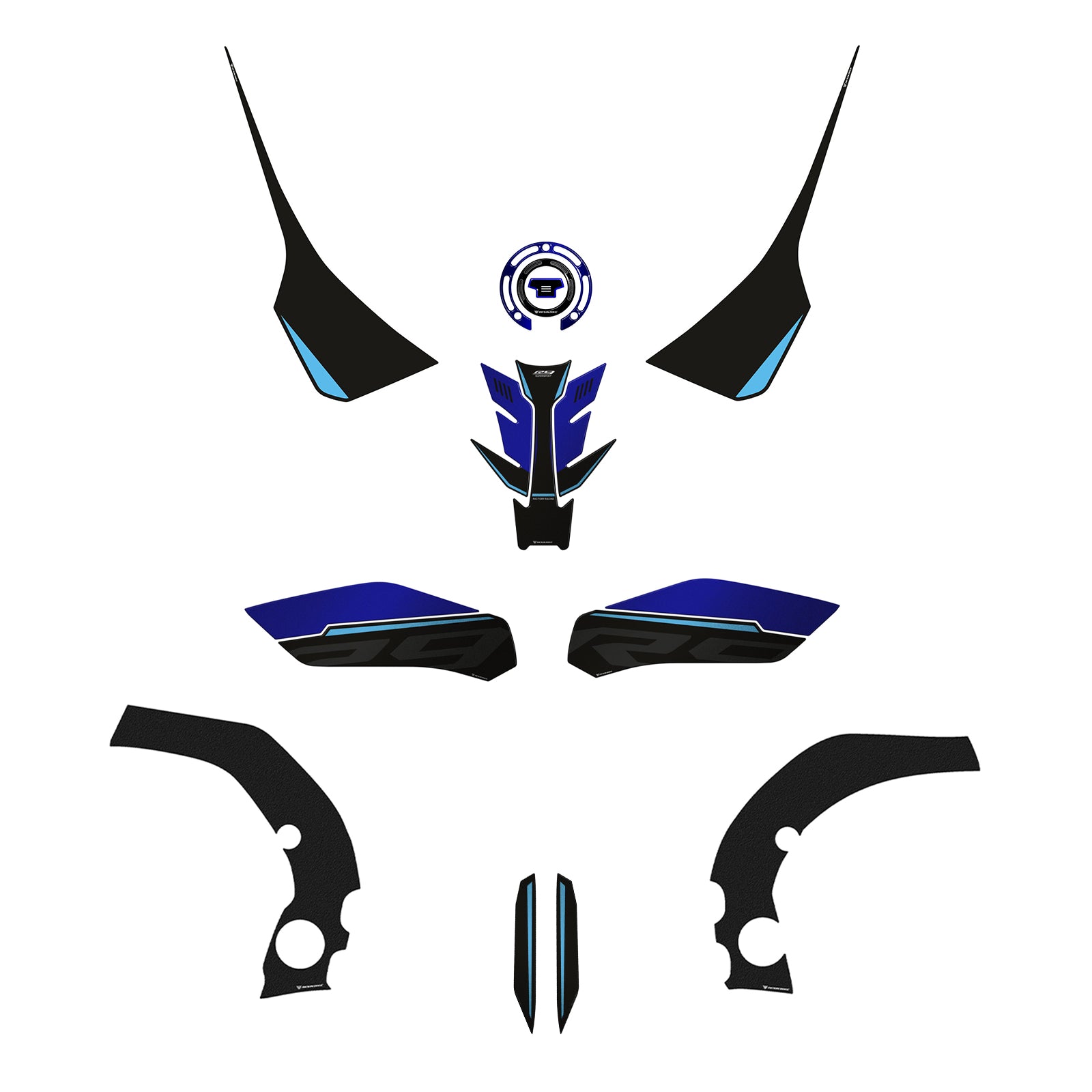 Resin Bike Full 3D + Crystal Moto Sticker Kit Compatible | Yamaha YZF R9 2025>2026