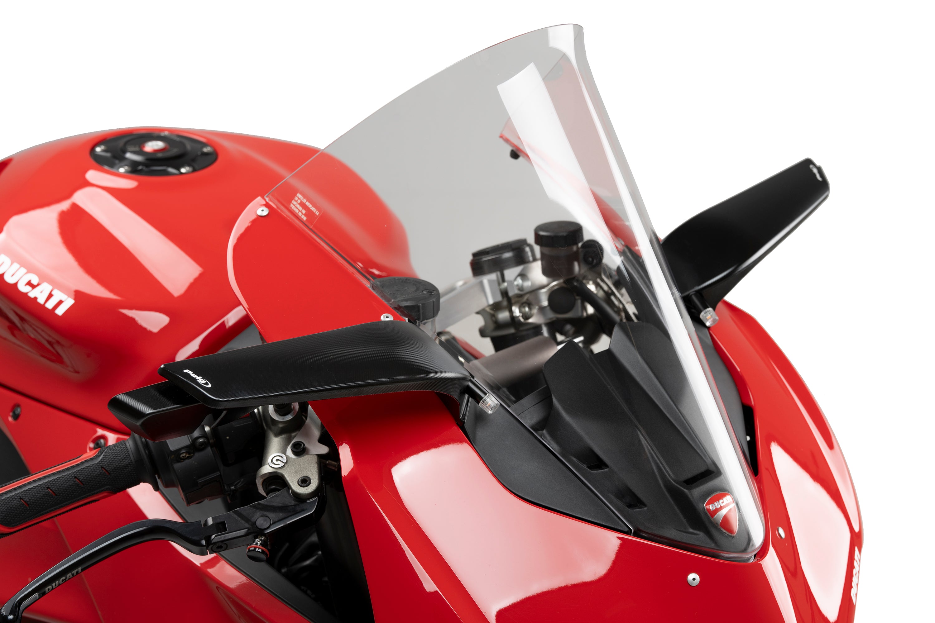 Puig Aileron Mirror Right | Black | Ducati Panigale V2/V4 2024 -   Pyramid Motorcycle Accessories