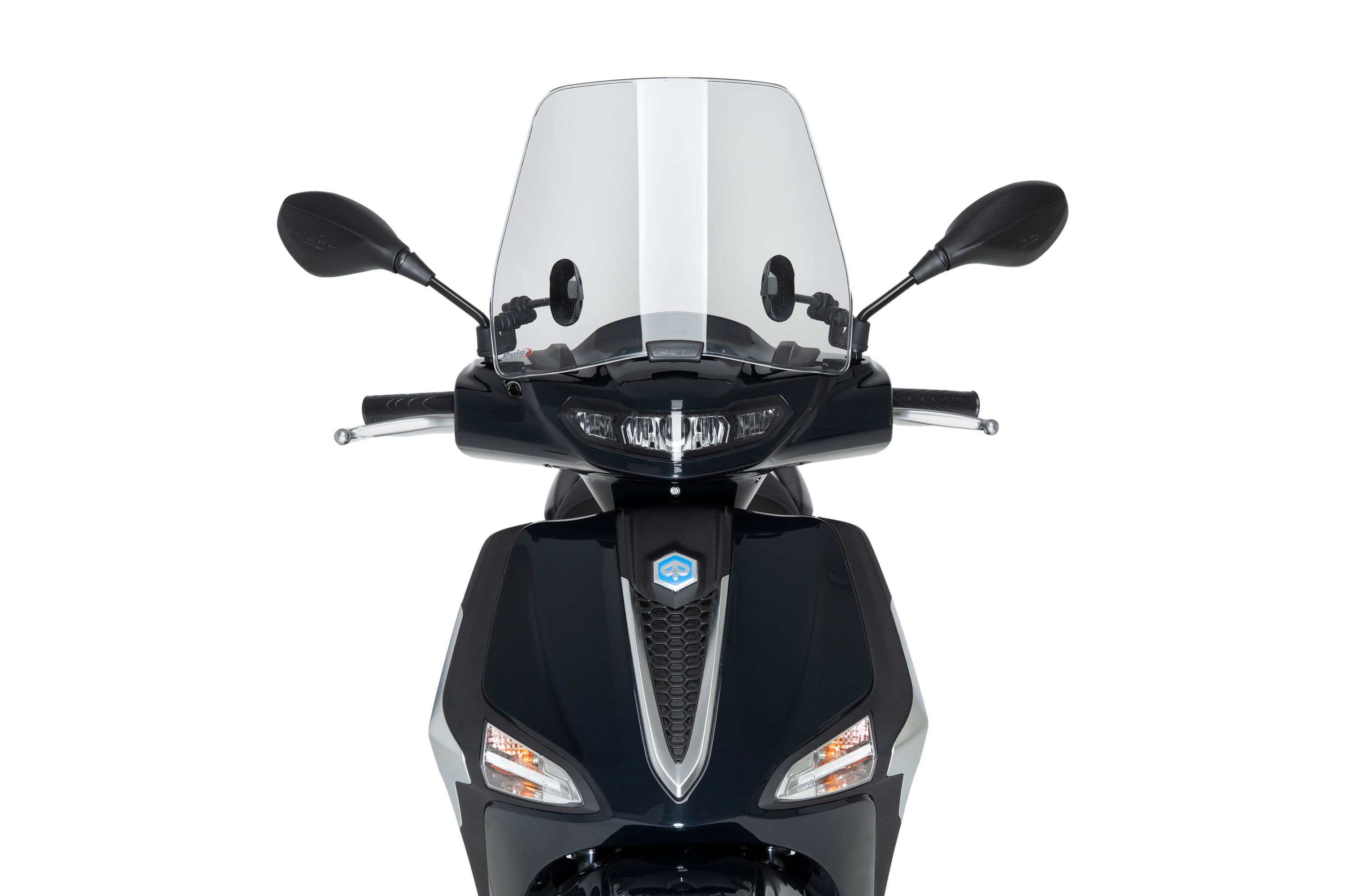 Puig Trafic Screen | Light Smoke | Piaggio Liberty 125 2025>Current -   Pyramid Motorcycle Accessories
