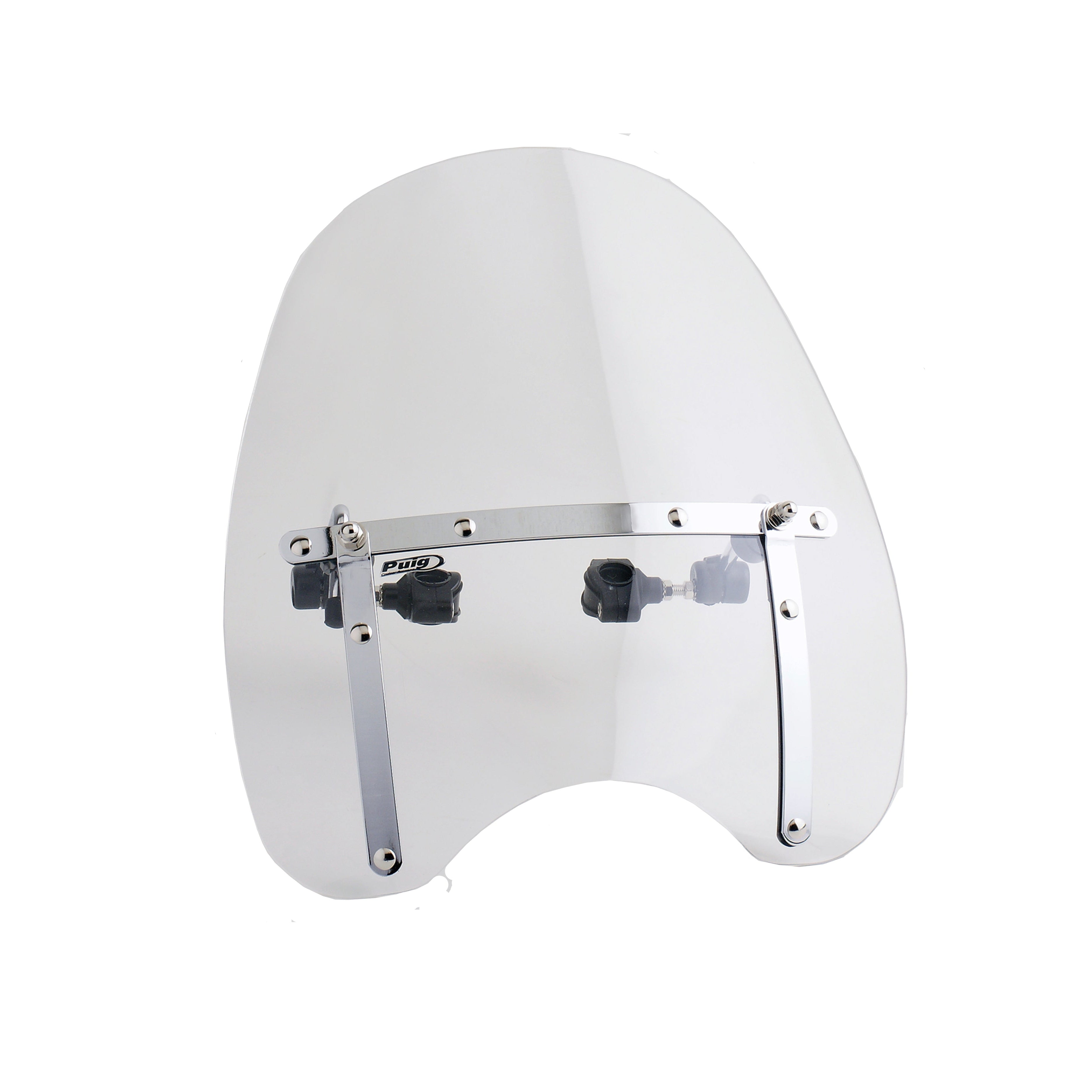 Puig Daytona 4 Universal Handlebar Mounted Screen | Clear -   Pyramid Motorcycle Accessories