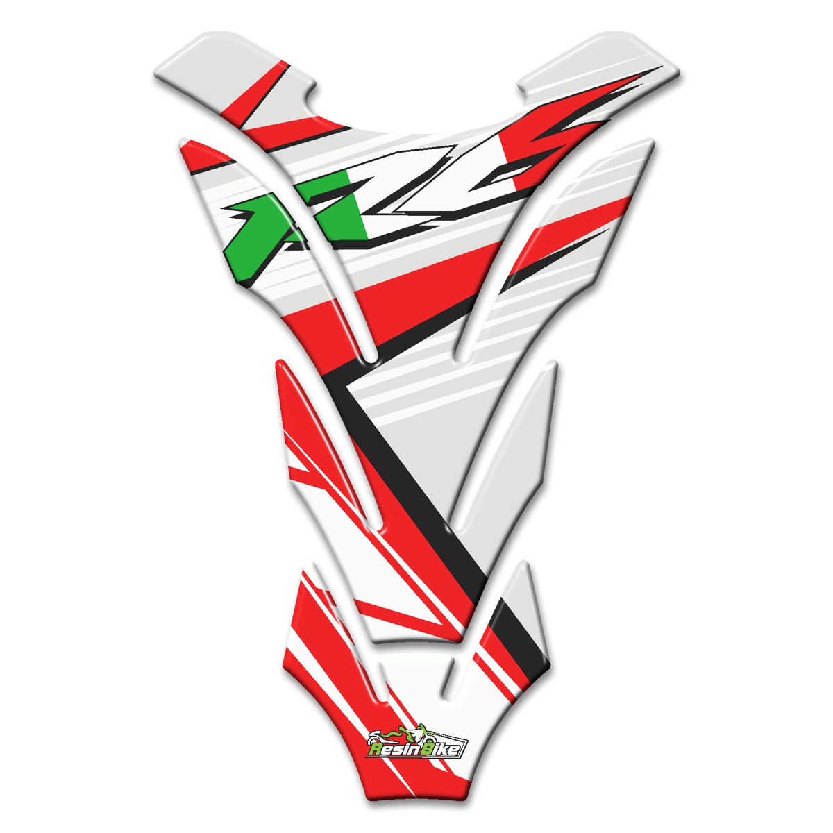 Resin Bike 3D Motorcycle Stickers - Tank Pad | Yamaha YZF-R6 RB-B32120L2 -   Pyramid Motorcycle Accessories