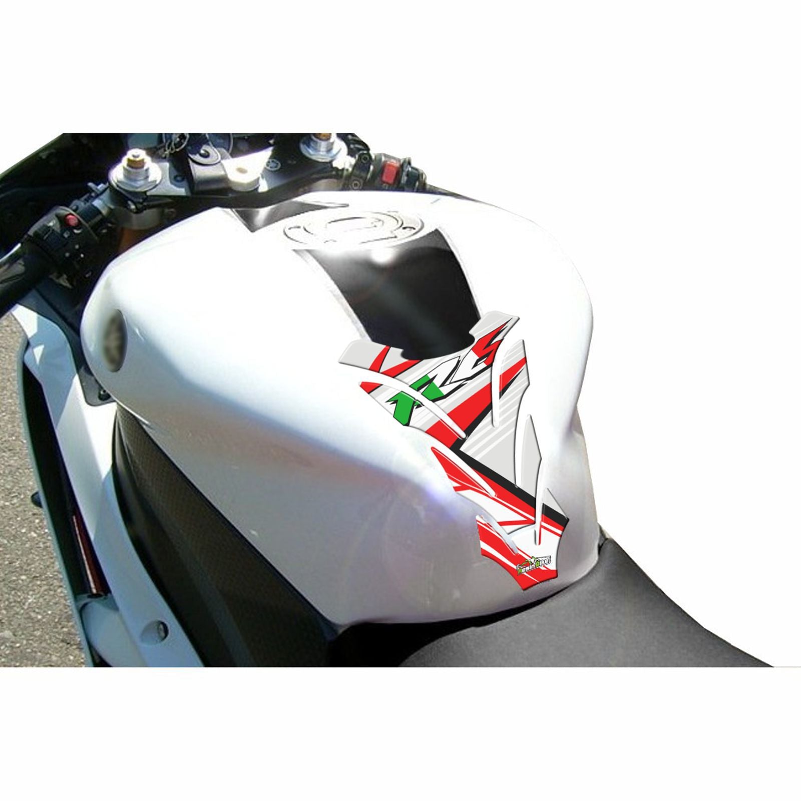 Resin Bike 3D Motorcycle Stickers - Tank Pad | Yamaha YZF-R6 RB-B32120L2 -   Pyramid Motorcycle Accessories