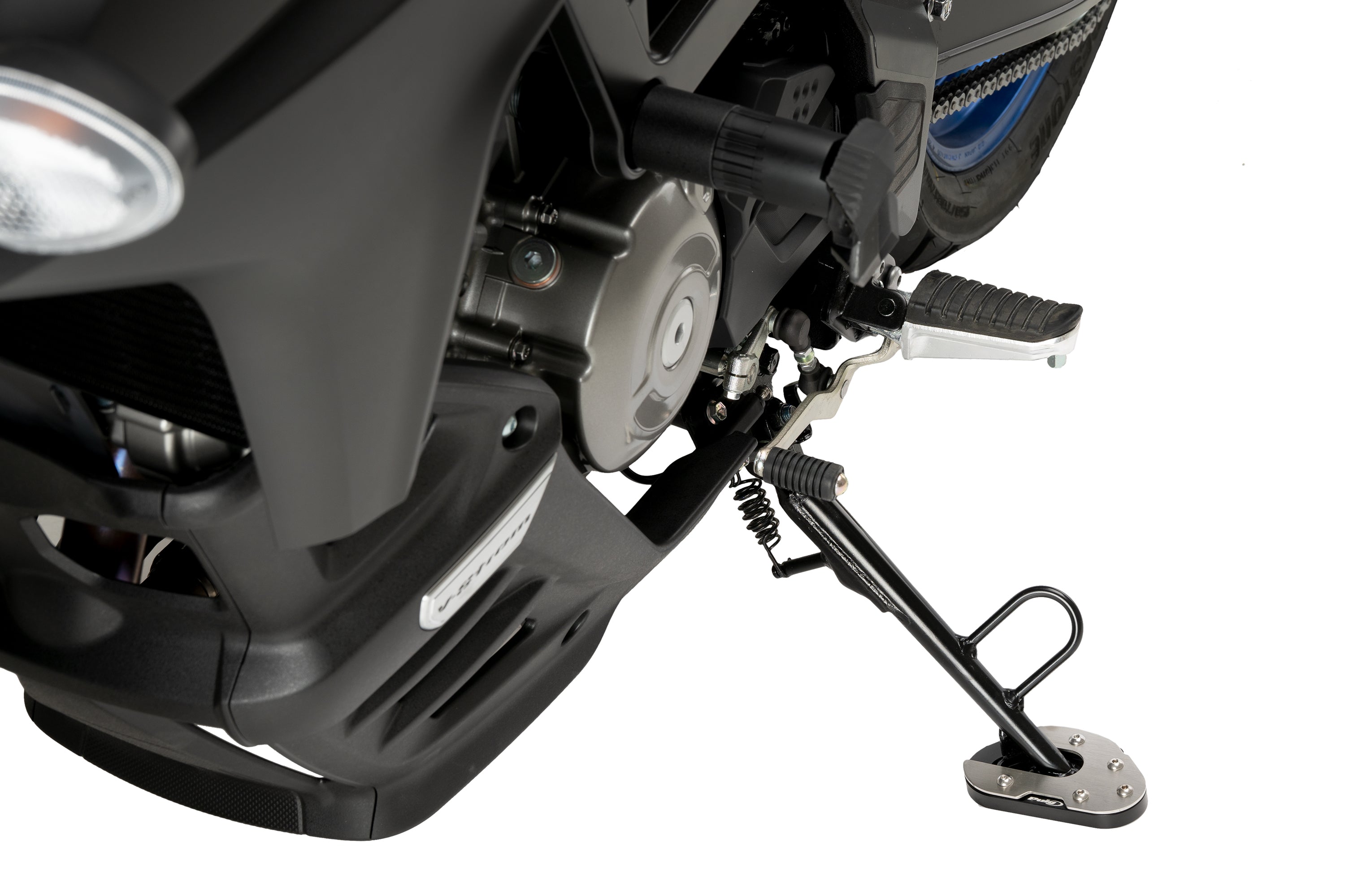Puig Kickstand Extension | Black | Suzuki V-Strom 650 2004>Current -   Pyramid Motorcycle Accessories