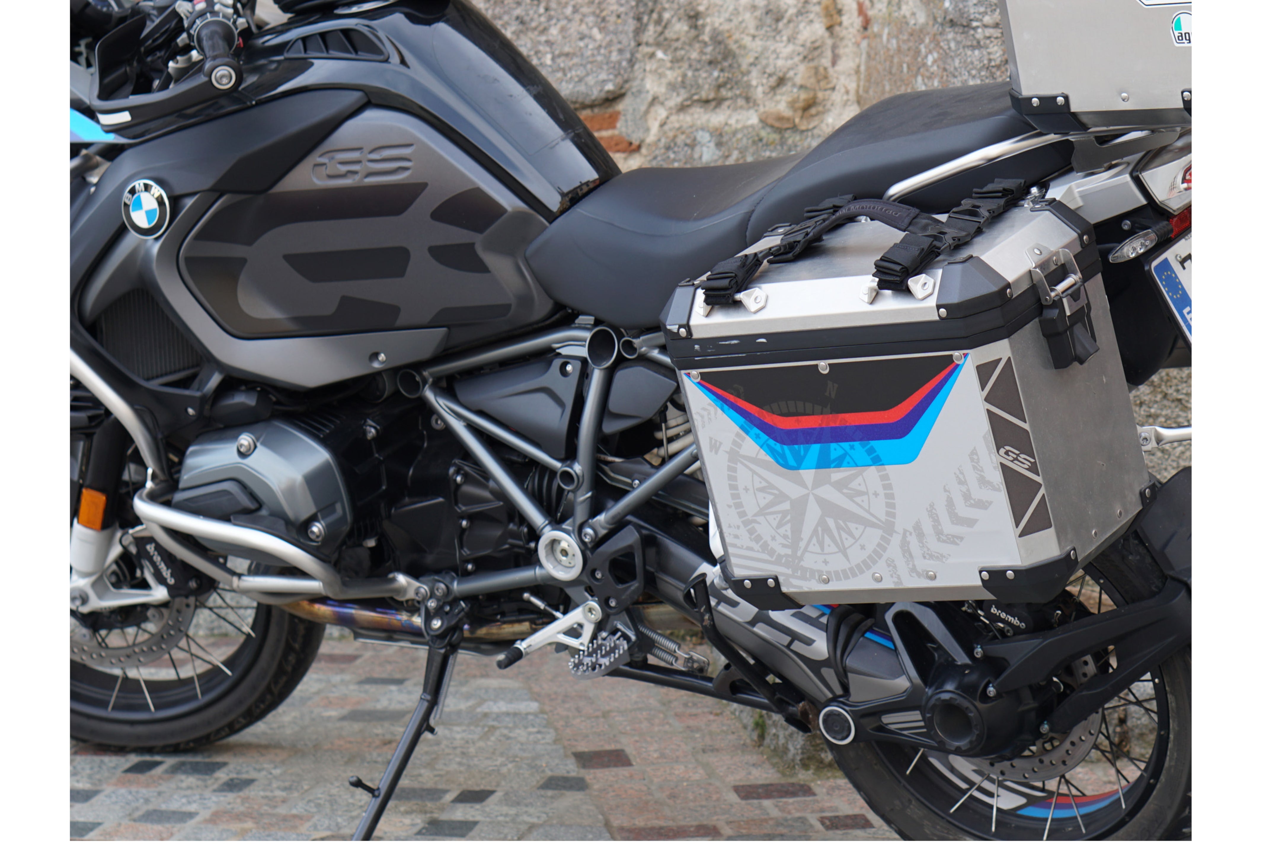 Puig Adhesives Kit for BMW Adventure Pannier (One Pannier Only) - Navigator Print -   Pyramid Motorcycle Accessories