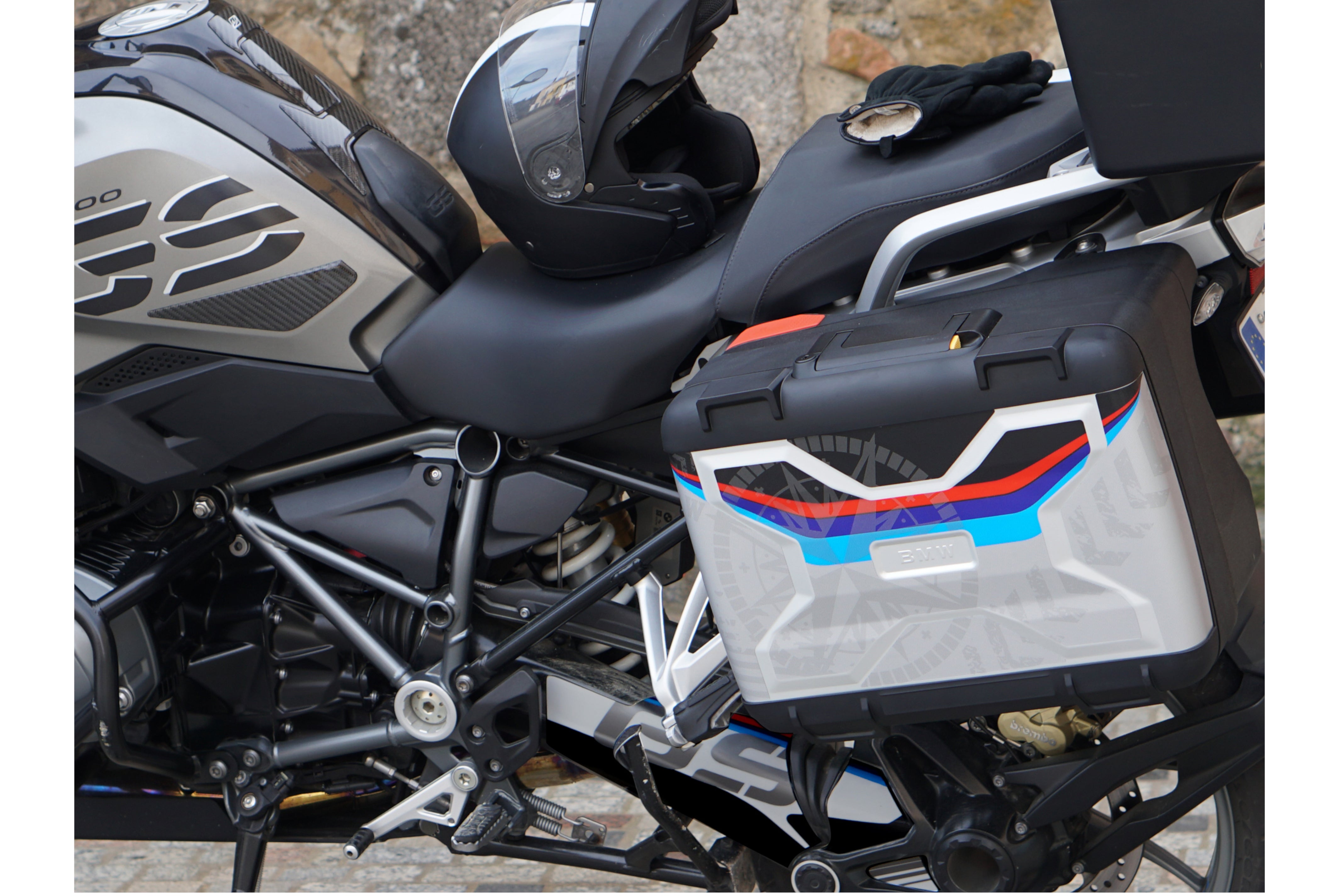 Puig Adhesives Kit for BMW Vario Pannier (One Pannier Only) - Navigator Print -   Pyramid Motorcycle Accessories