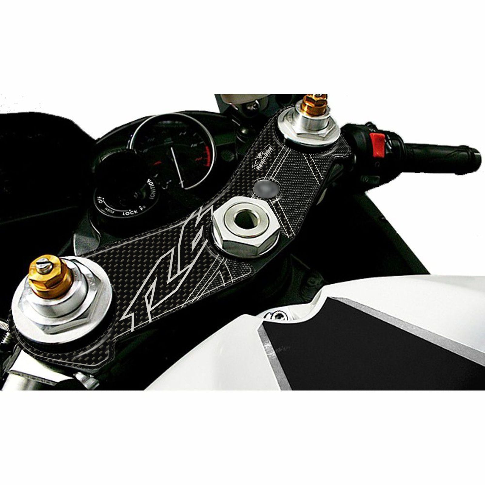 Resin Bike 3D Motorcycle Stickers - Top Yoke | Yamaha YZF-R6 RB-B04865B6 -   Pyramid Motorcycle Accessories