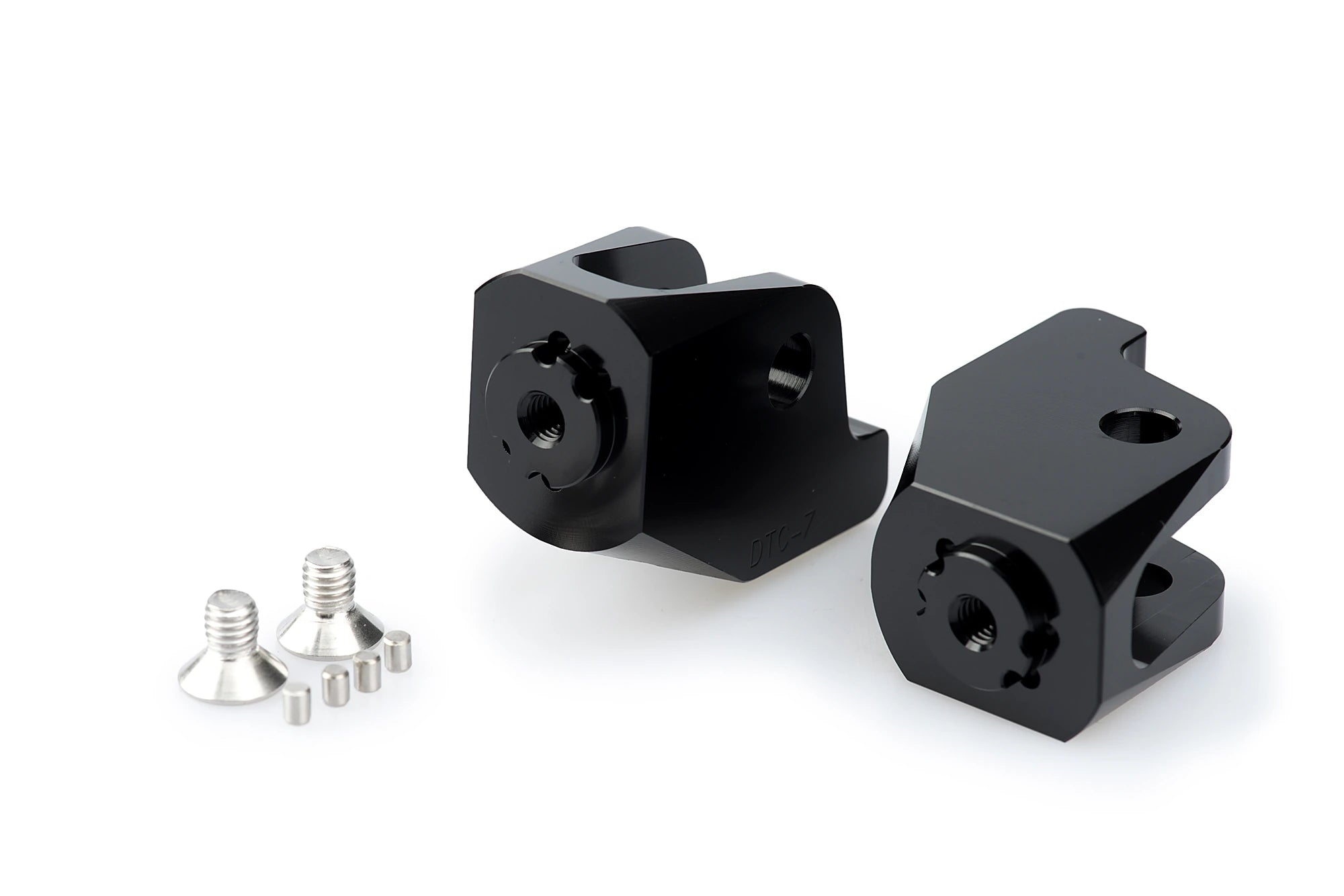 Puig Adaptor Adjustable Rider Footpeg | Black | Triumph -   Pyramid Motorcycle Accessories
