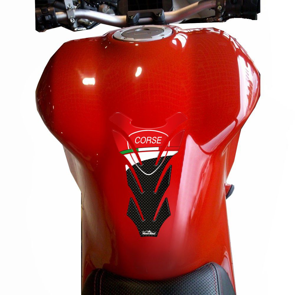 Resin Bike 3D Motorcycle Stickers - Tank Pad | Ducati Diavel -   Pyramid Motorcycle Accessories