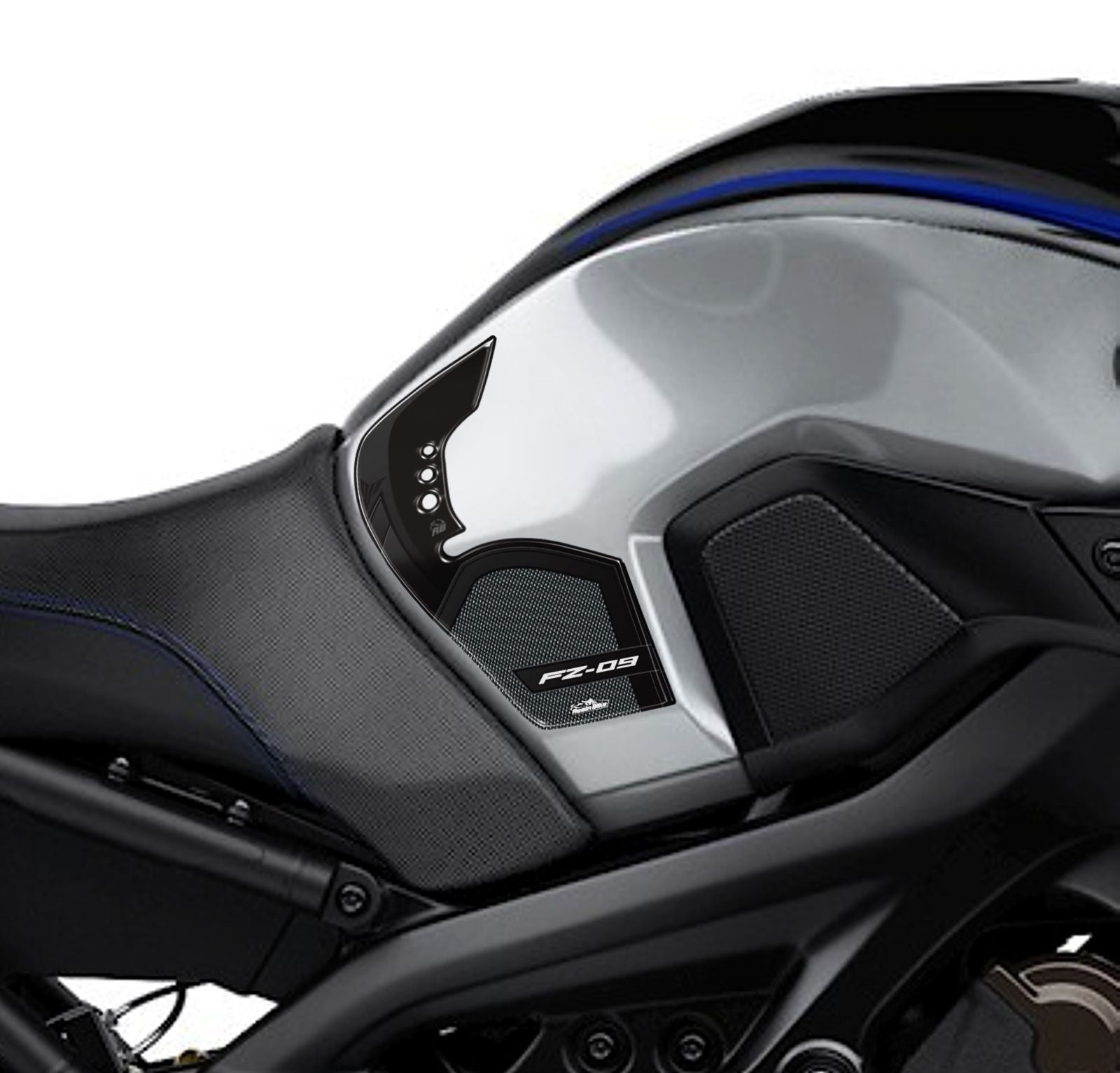 Resin Bike 3D Motorcycle Stickers - Tank Sides | Yamaha FZ-09 2014>2020 -   Pyramid Motorcycle Accessories