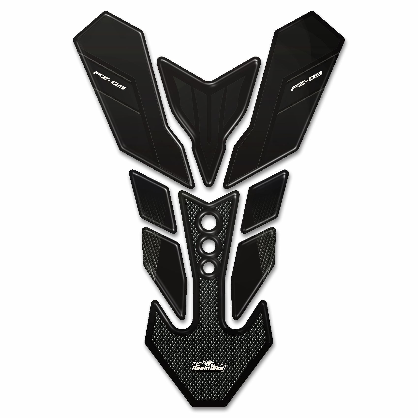 Resin Bike 3D Motorcycle Stickers - Tank Pad | Yamaha FZ-09 2014>2020 -   Pyramid Motorcycle Accessories