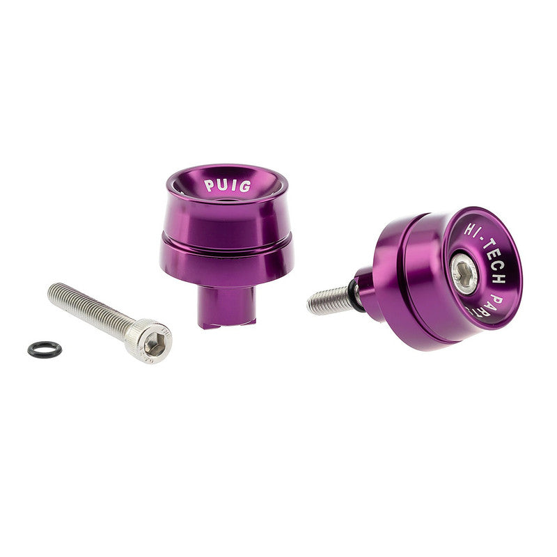 Puig Bar End Aluminum Speed | Purple | Kawasaki Z 650/Ninja 650 2020>2026 -   Pyramid Motorcycle Accessories