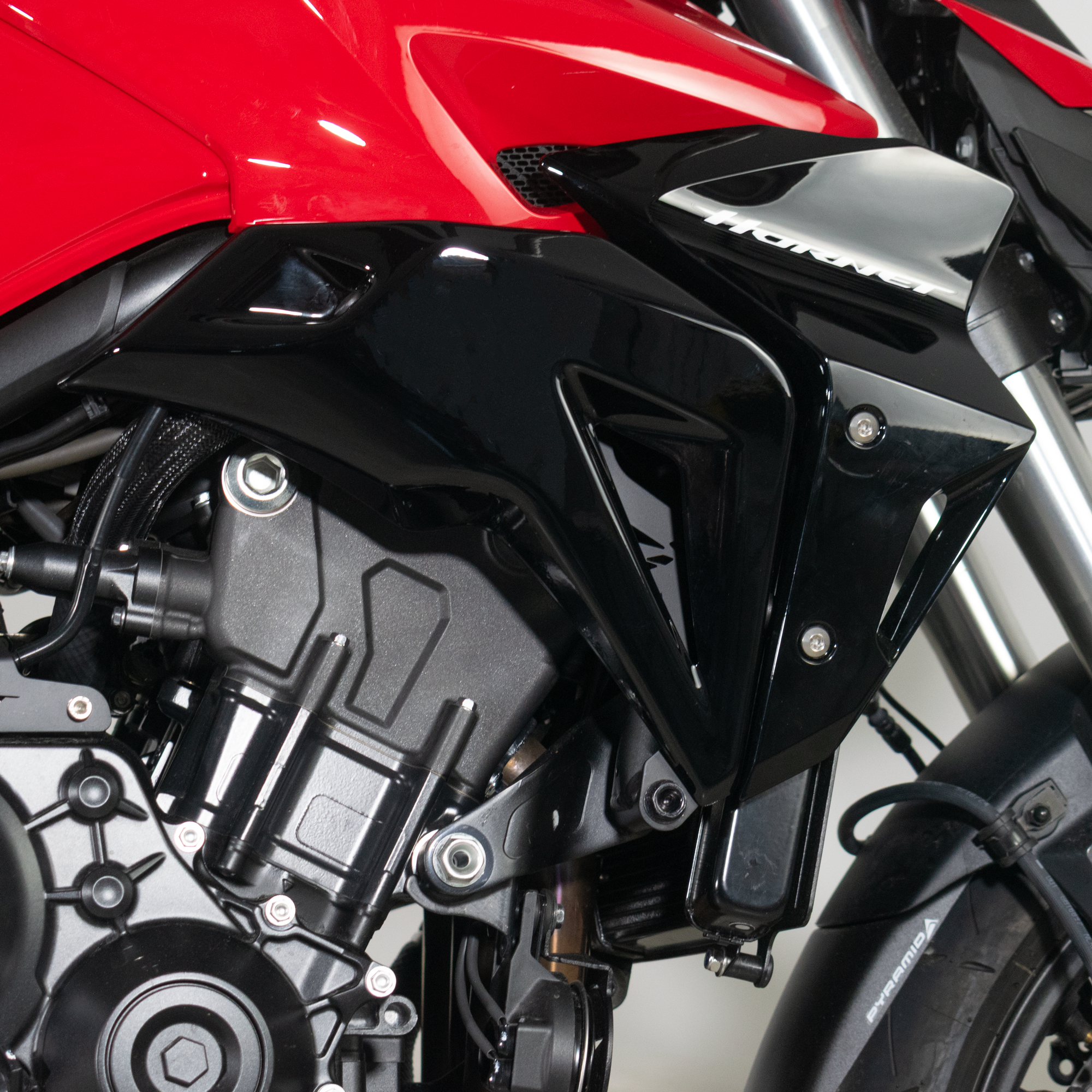 Pyramid Infill Panels | Graphite Black | Honda CB1000 Hornet 2025>Current -   Pyramid Motorcycle Accessories