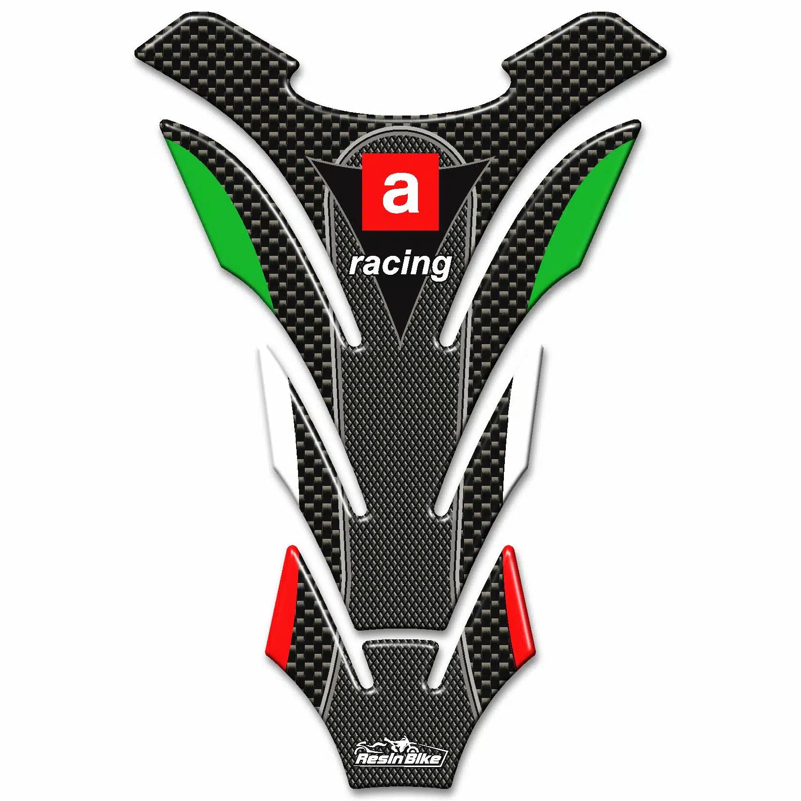 Resin Bike 3D Motorcycle Stickers - Tank Pad | Aprilia RSV4/RS 660/Tuono V4 2018>2025 -   Pyramid Motorcycle Accessories