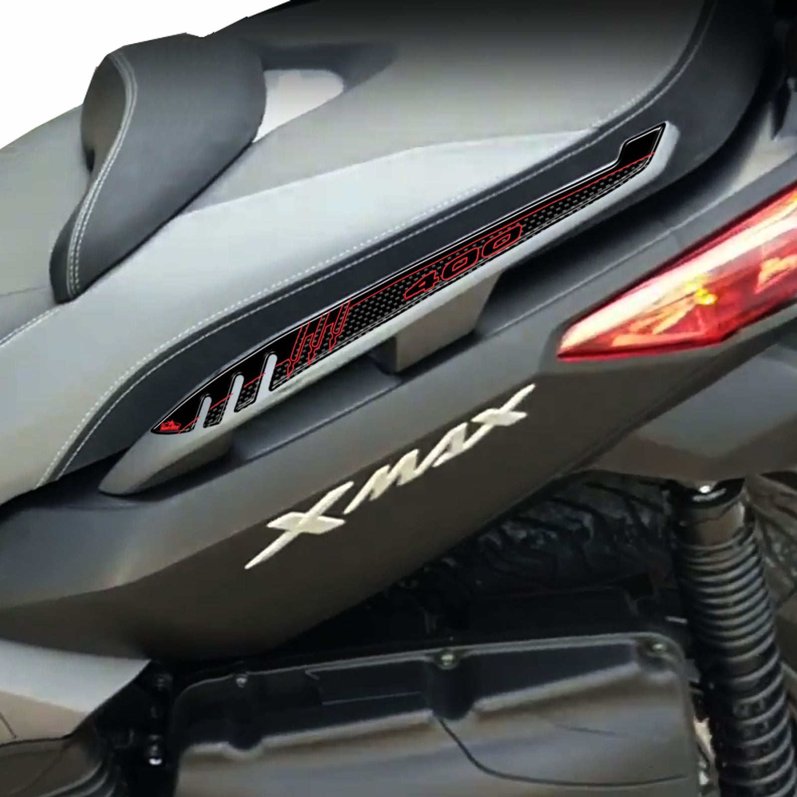 Resin Bike 3D Motorcycle Stickers - Passenger Handles | Yamaha XMAX 2013>2016 RB-B39N1081 -   Pyramid Motorcycle Accessories