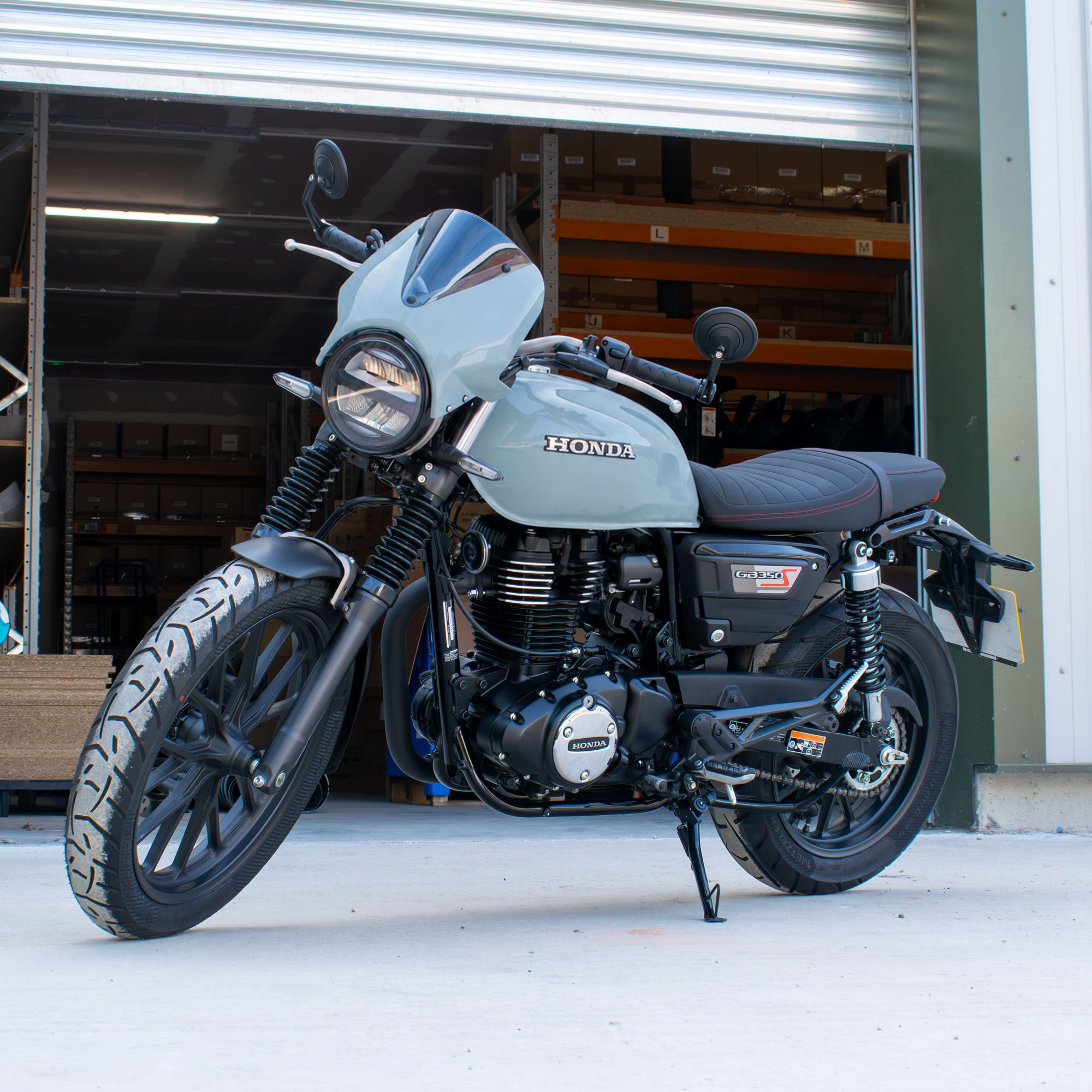 Pyramid Fly Screen | Puco Blue | Honda GB350S 2025>Current -   Pyramid Motorcycle Accessories