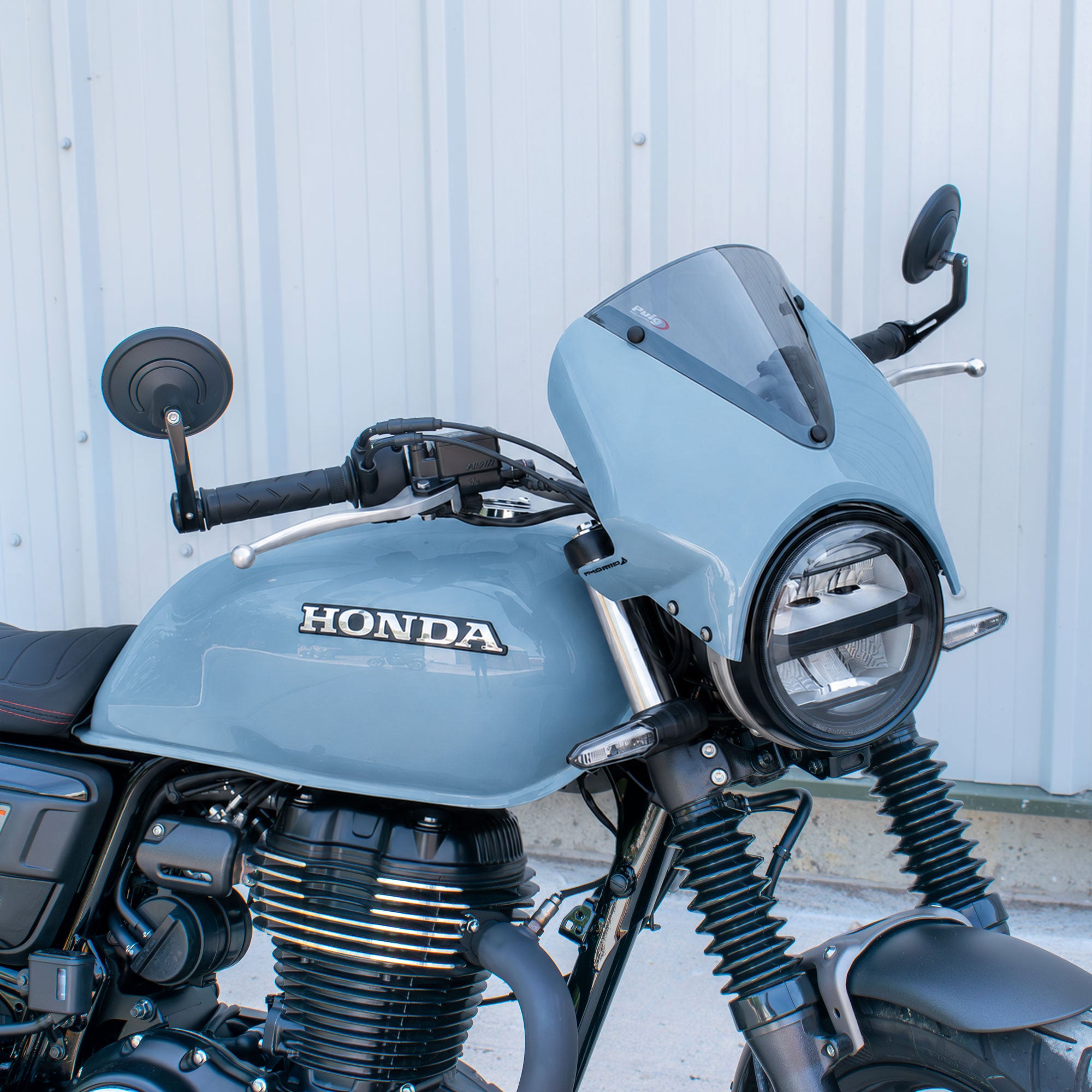 Pyramid Fly Screen | Puco Blue | Honda GB350S 2025>Current -   Pyramid Motorcycle Accessories