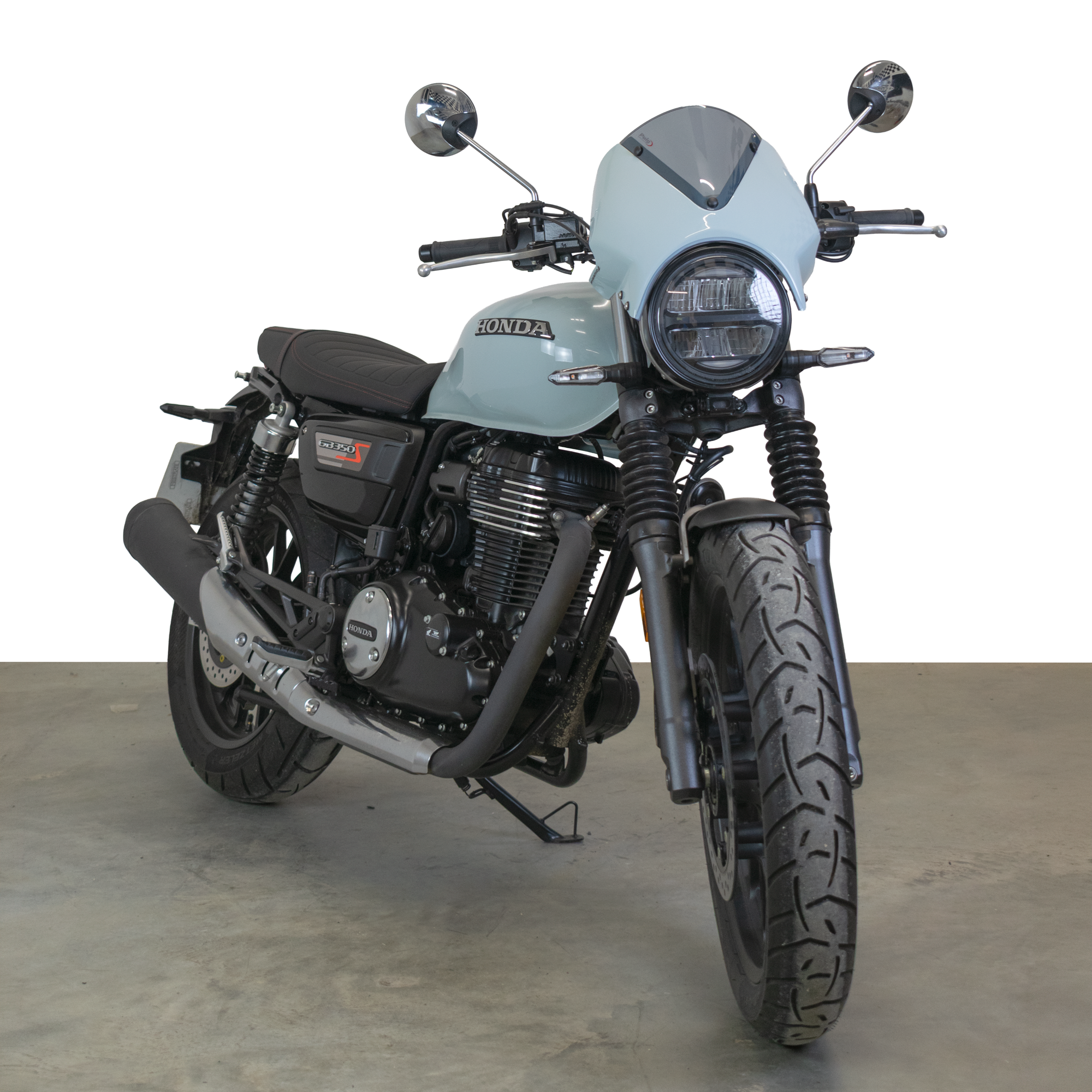 Pyramid Fly Screen | Puco Blue | Honda GB350S 2025>Current -   Pyramid Motorcycle Accessories