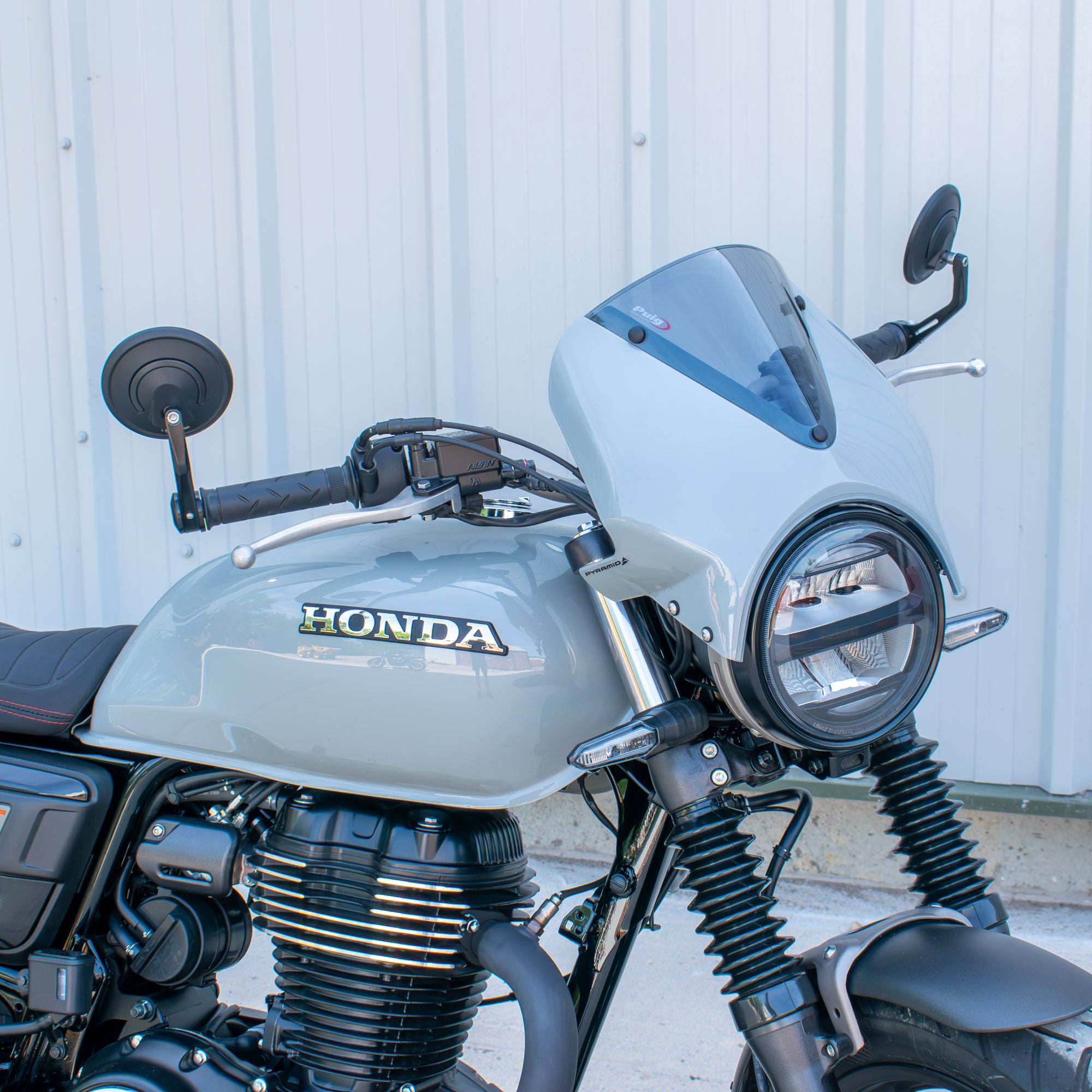Pyramid Fly Screen | Pearl Deep Mud Grey | Honda GB350S 2025>Current -   Pyramid Motorcycle Accessories