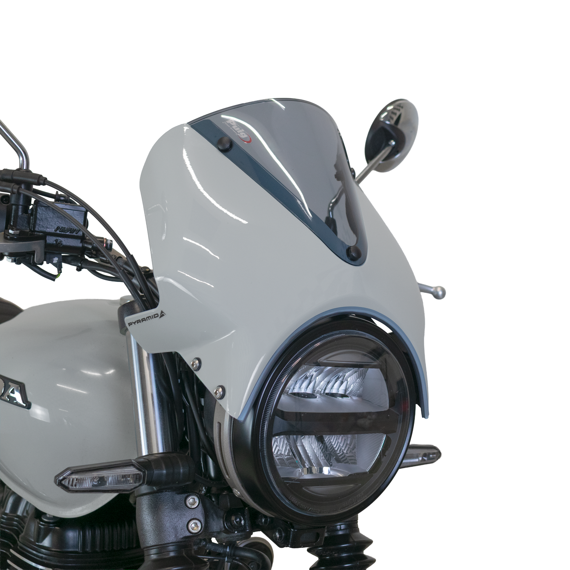 Pyramid Fly Screen | Pearl Deep Mud Grey | Honda GB350S 2025>Current -   Pyramid Motorcycle Accessories