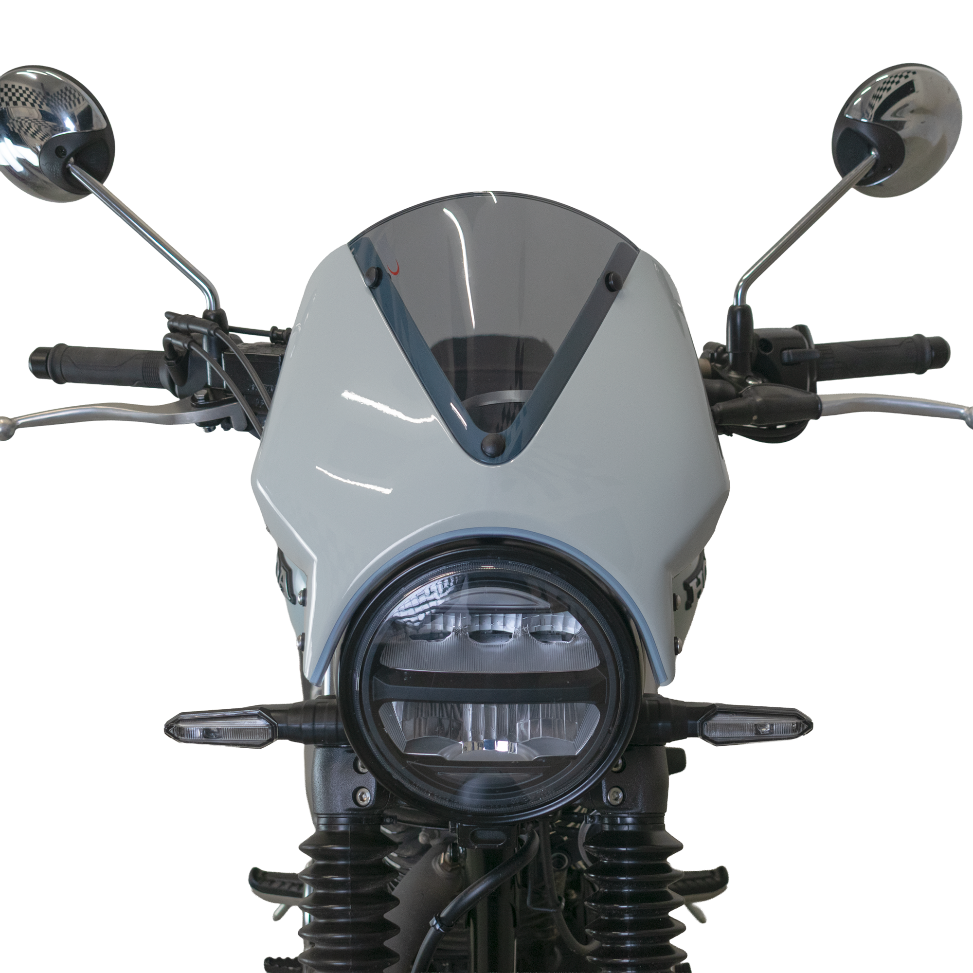 Pyramid Fly Screen | Pearl Deep Mud Grey | Honda GB350S 2025>Current -   Pyramid Motorcycle Accessories