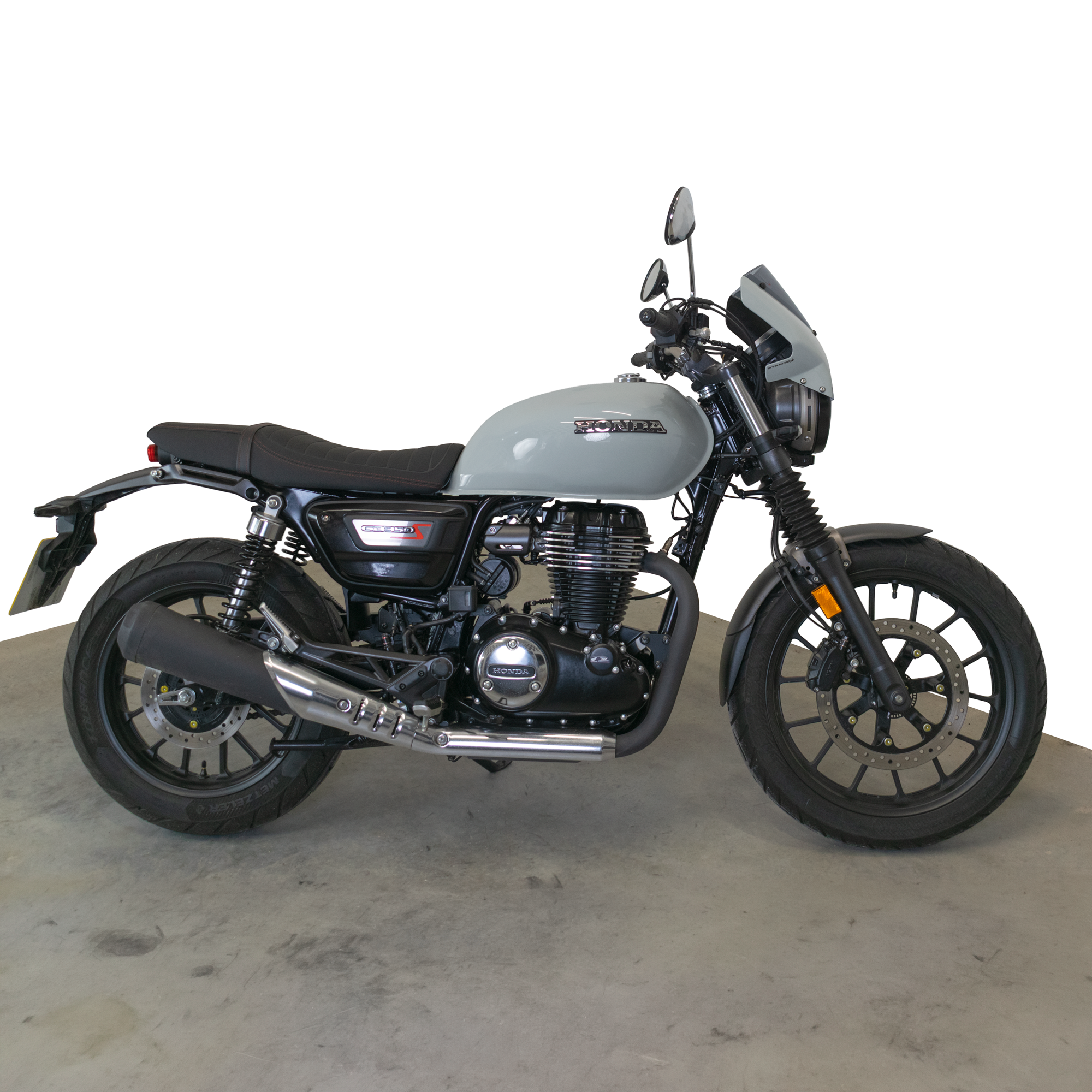 Pyramid Fly Screen | Pearl Deep Mud Grey | Honda GB350S 2025>Current -   Pyramid Motorcycle Accessories