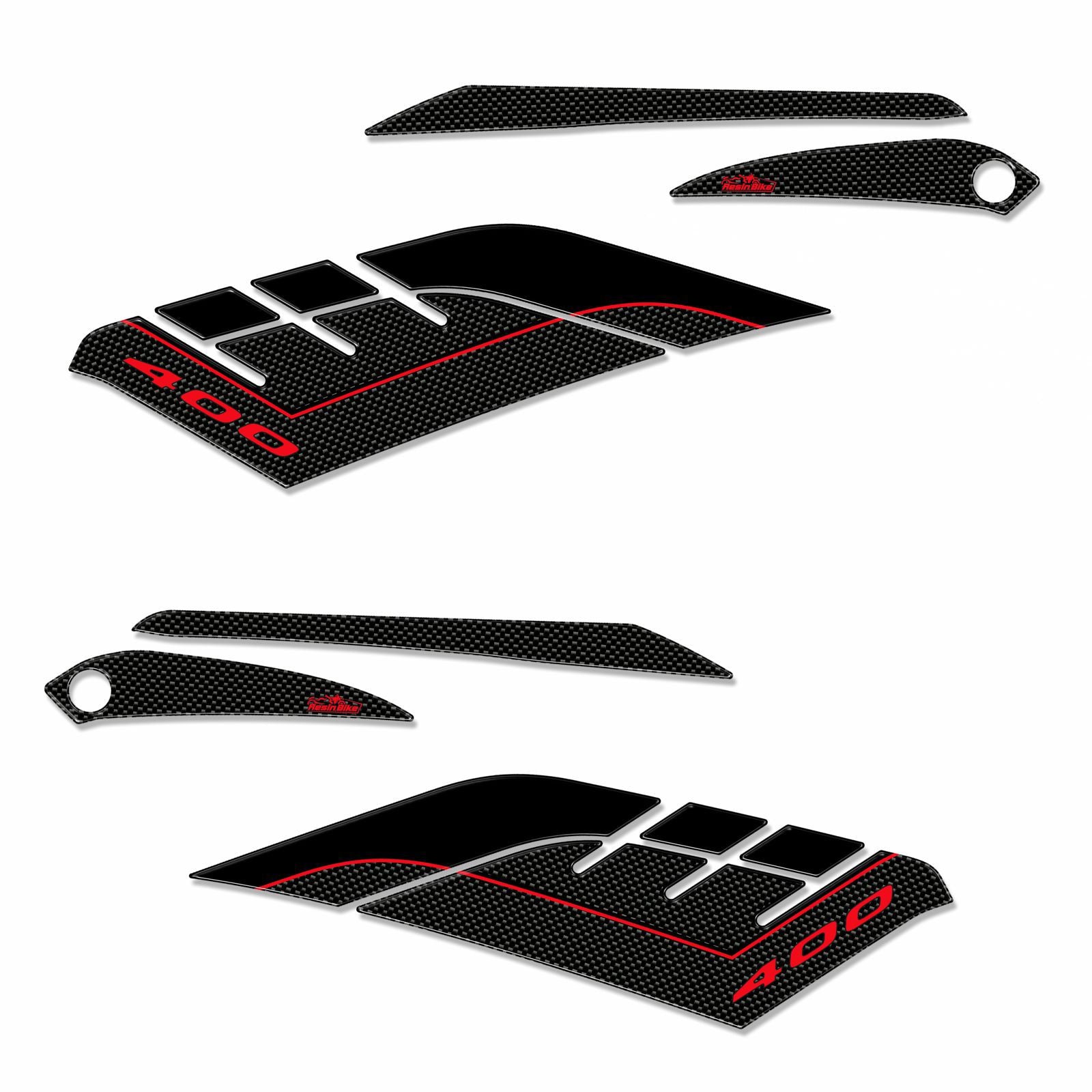 Resin Bike 3D Motorcycle Stickers - Tank Sides | Yamaha XMAX 400 2013>2016 RB-B65156T6 -   Pyramid Motorcycle Accessories