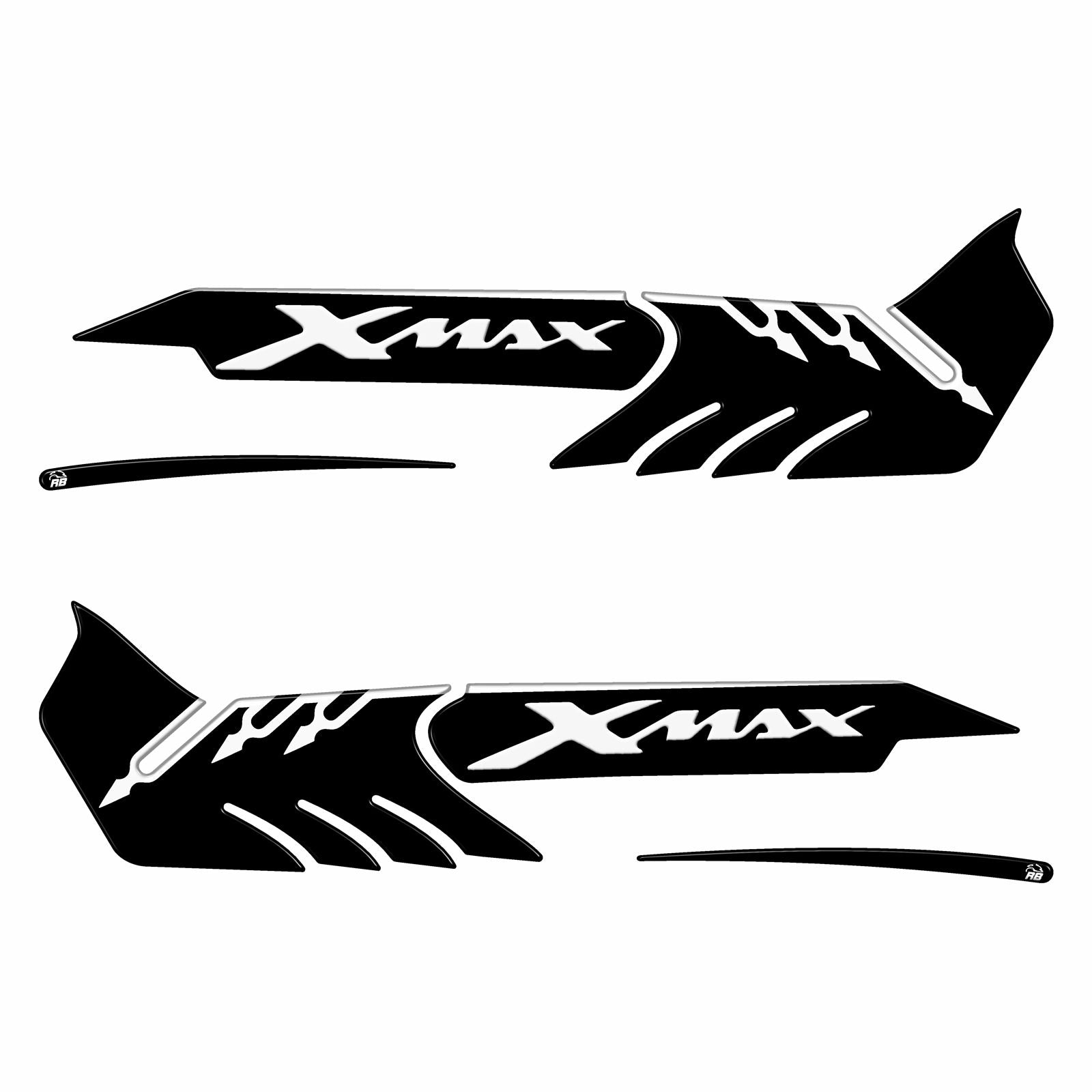 Resin Bike 3D Motorcycle Stickers - Footboard | Yamaha XMAX 2005>2009 RB-B77944W8 -   Pyramid Motorcycle Accessories