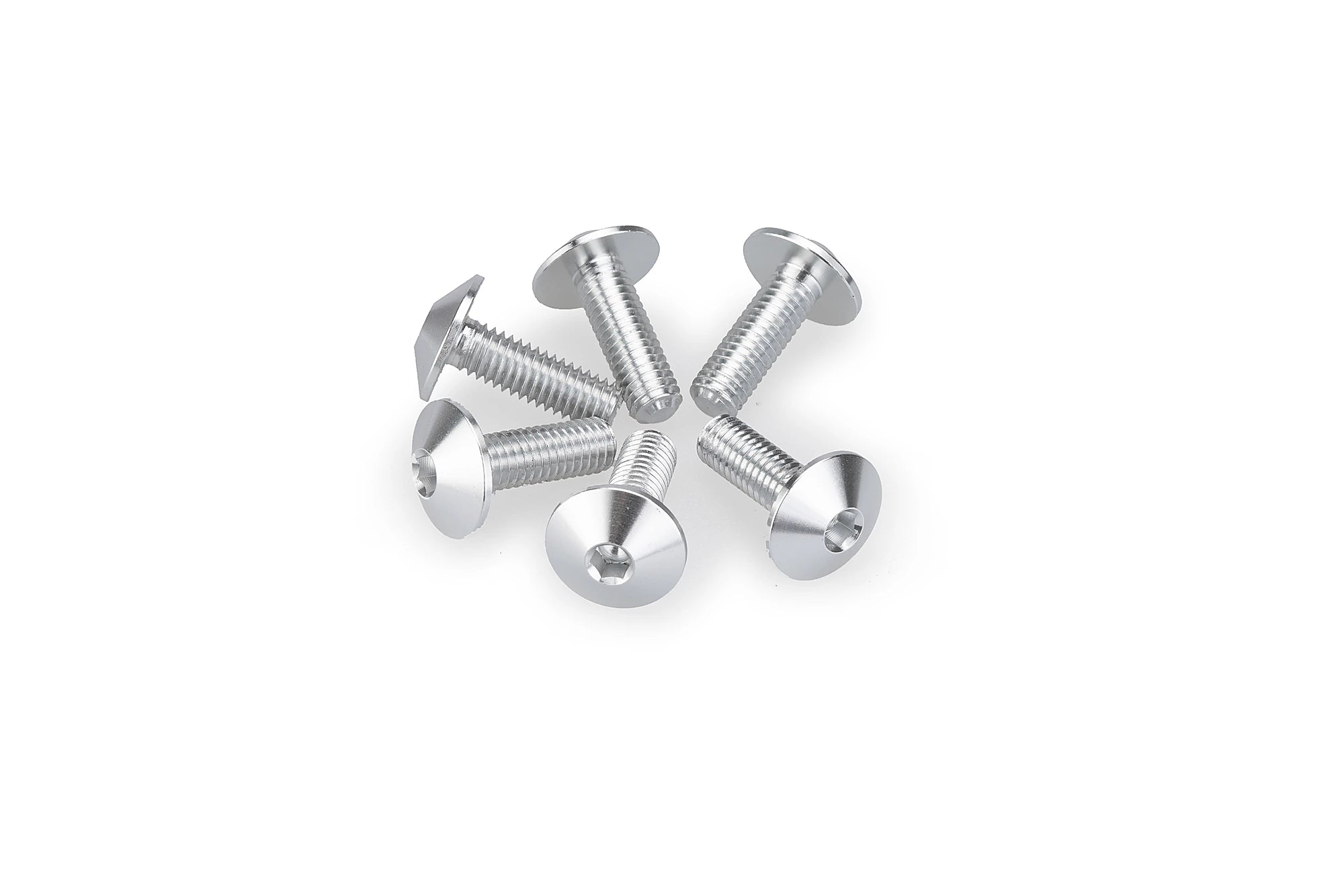 Puig M5x15 Screen Screws 6 Pack - 11.8mm Head | Silver -   Pyramid Motorcycle Accessories