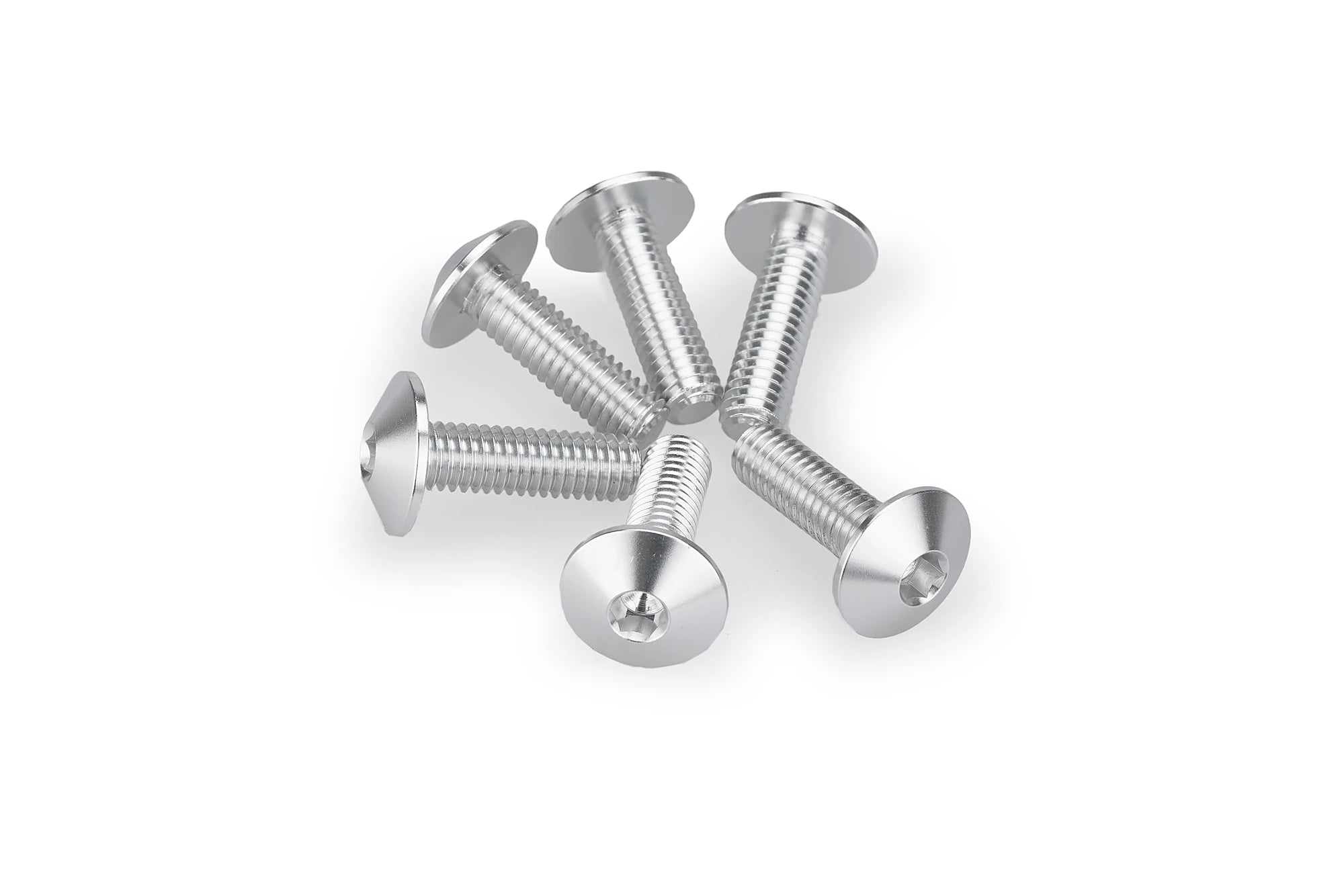 Puig M6x20 Screen Screws 6 Pack - 13.9mm Head | Silver -   Pyramid Motorcycle Accessories