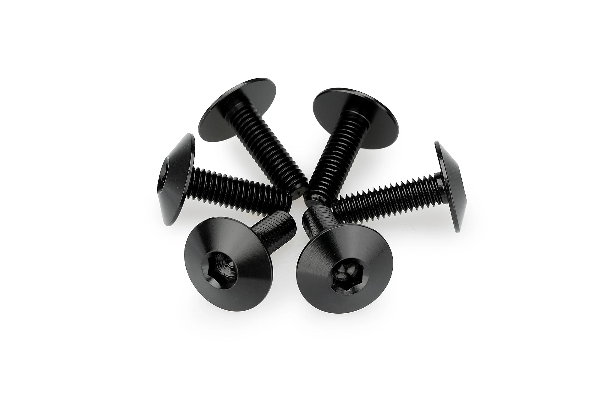 Puig M6x20 Screen Screws 6 Pack - 16.8mm Head | Black -   Pyramid Motorcycle Accessories