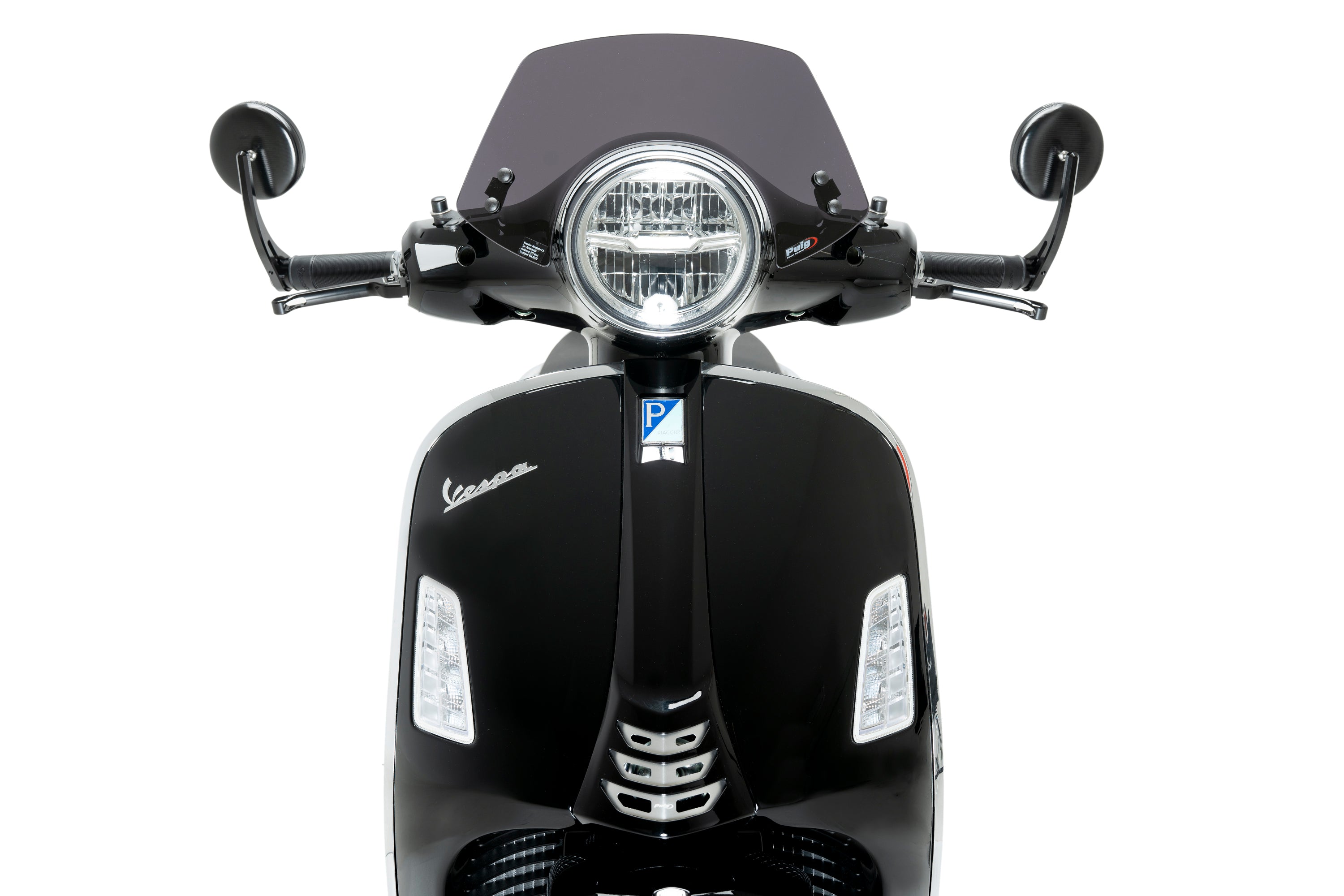 Puig Sport Screen | Dark Smoke | Piaggio Vespa GTS 300 2023>Current -   Pyramid Motorcycle Accessories