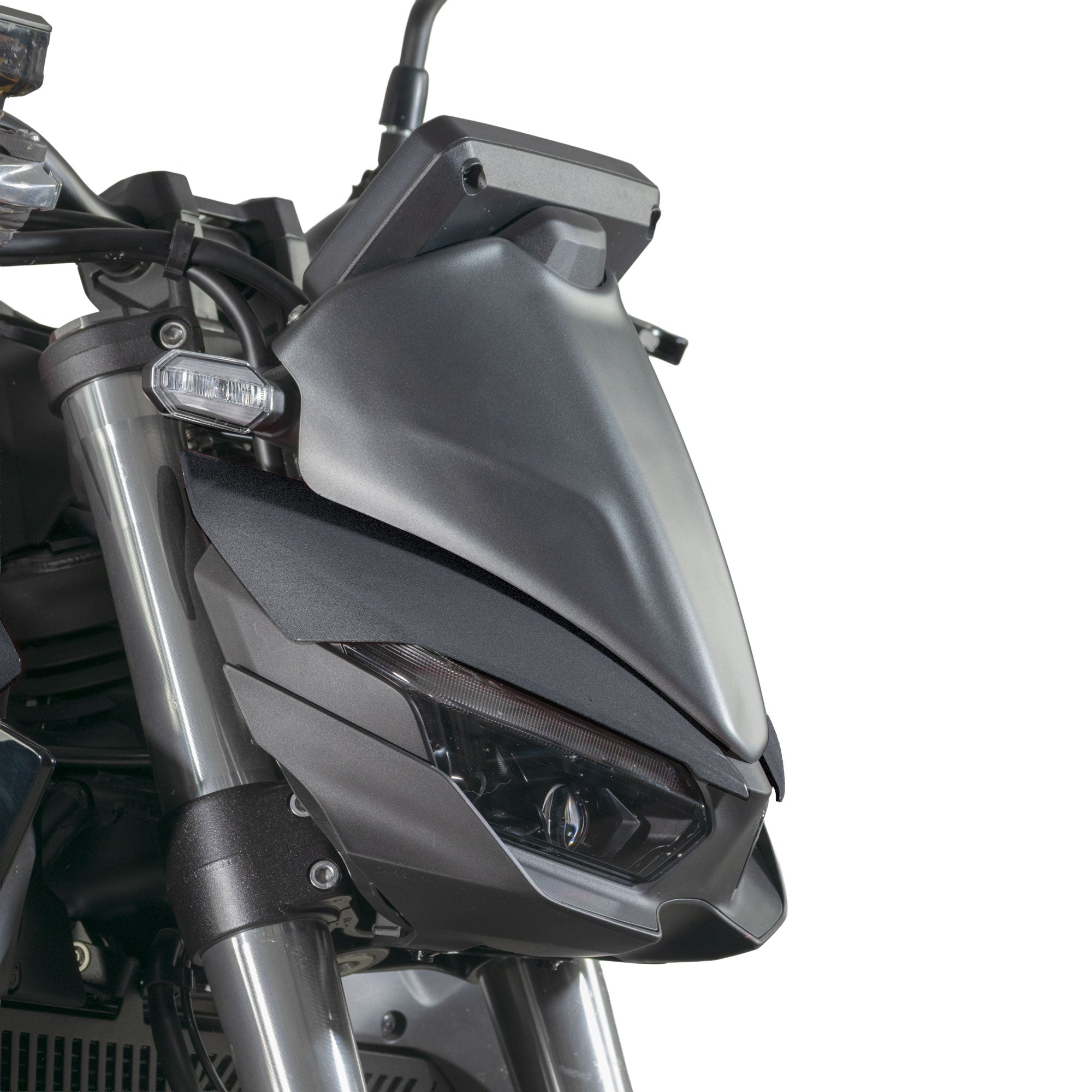 Pyramid Fly Screen | Matte Iridium Grey Metallic | Honda CB1000 Hornet 2025>Current -   Pyramid Motorcycle Accessories