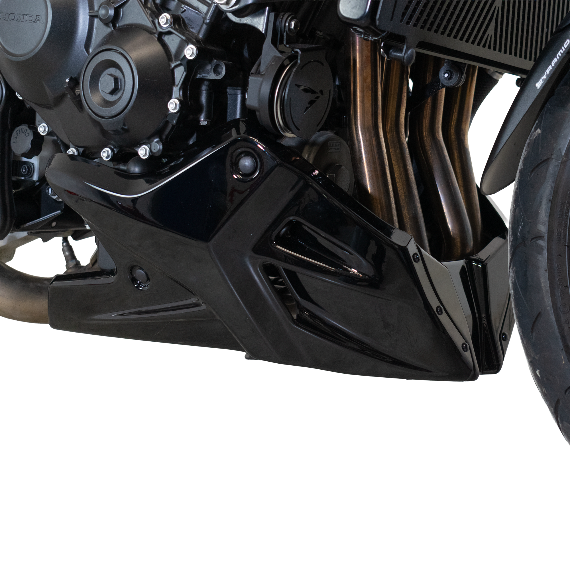 Pyramid Belly Pan | Graphite Black | Honda CB1000 Hornet inc SP 2025>Current -   Pyramid Motorcycle Accessories