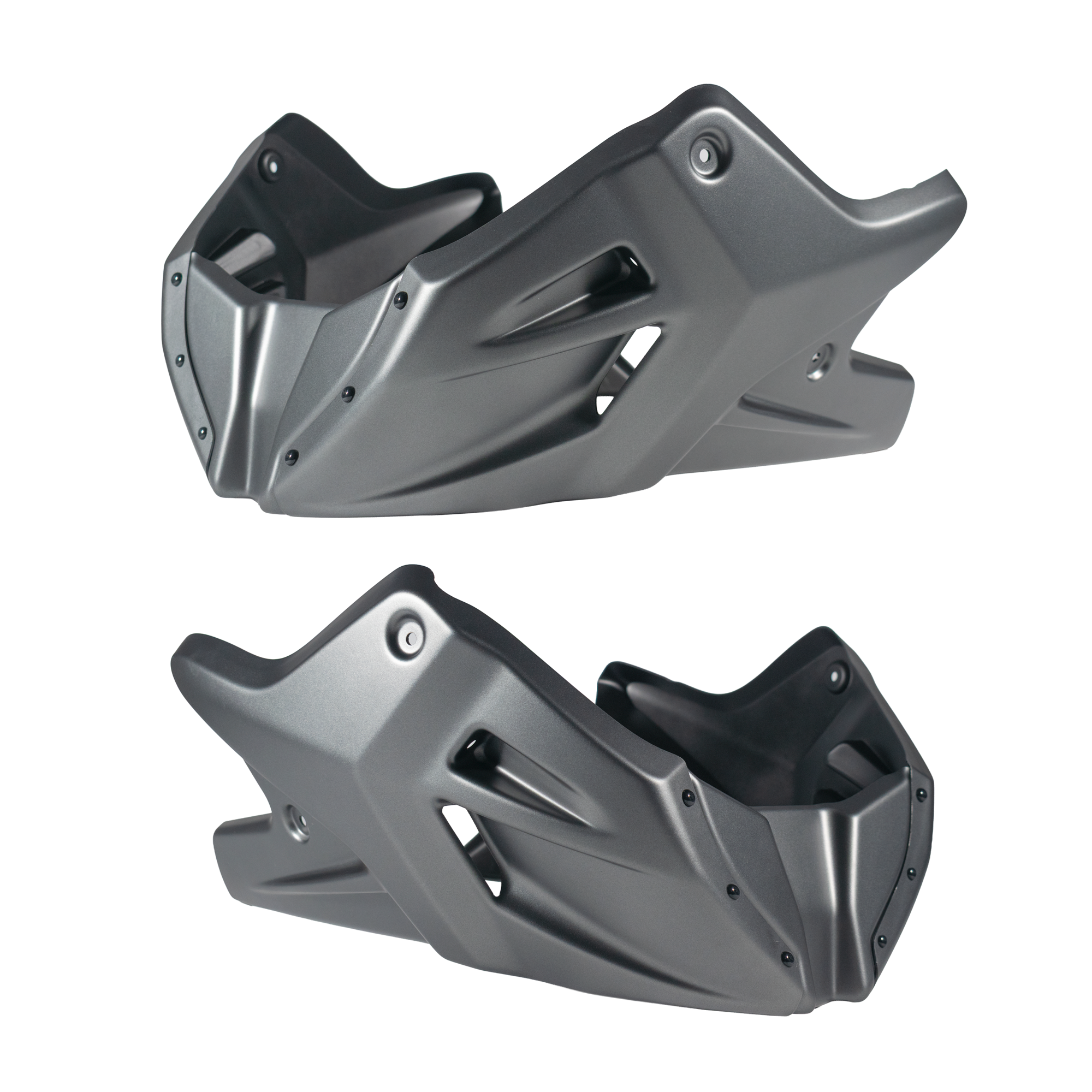 Pyramid Belly Pan | Matte Iridium Grey Metallic | Honda CB1000 Hornet 2025>Current -   Pyramid Motorcycle Accessories