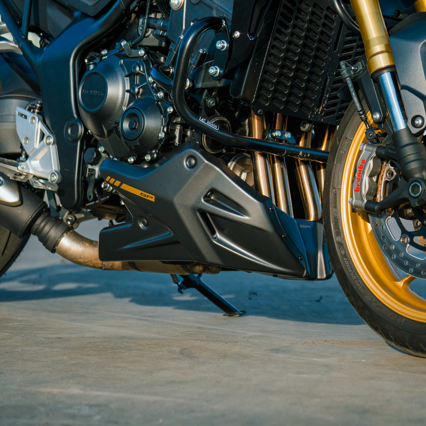 Pyramid Belly Pan | SP Colours | Honda CB1000 Hornet inc SP 2025>Current -   Pyramid Motorcycle Accessories