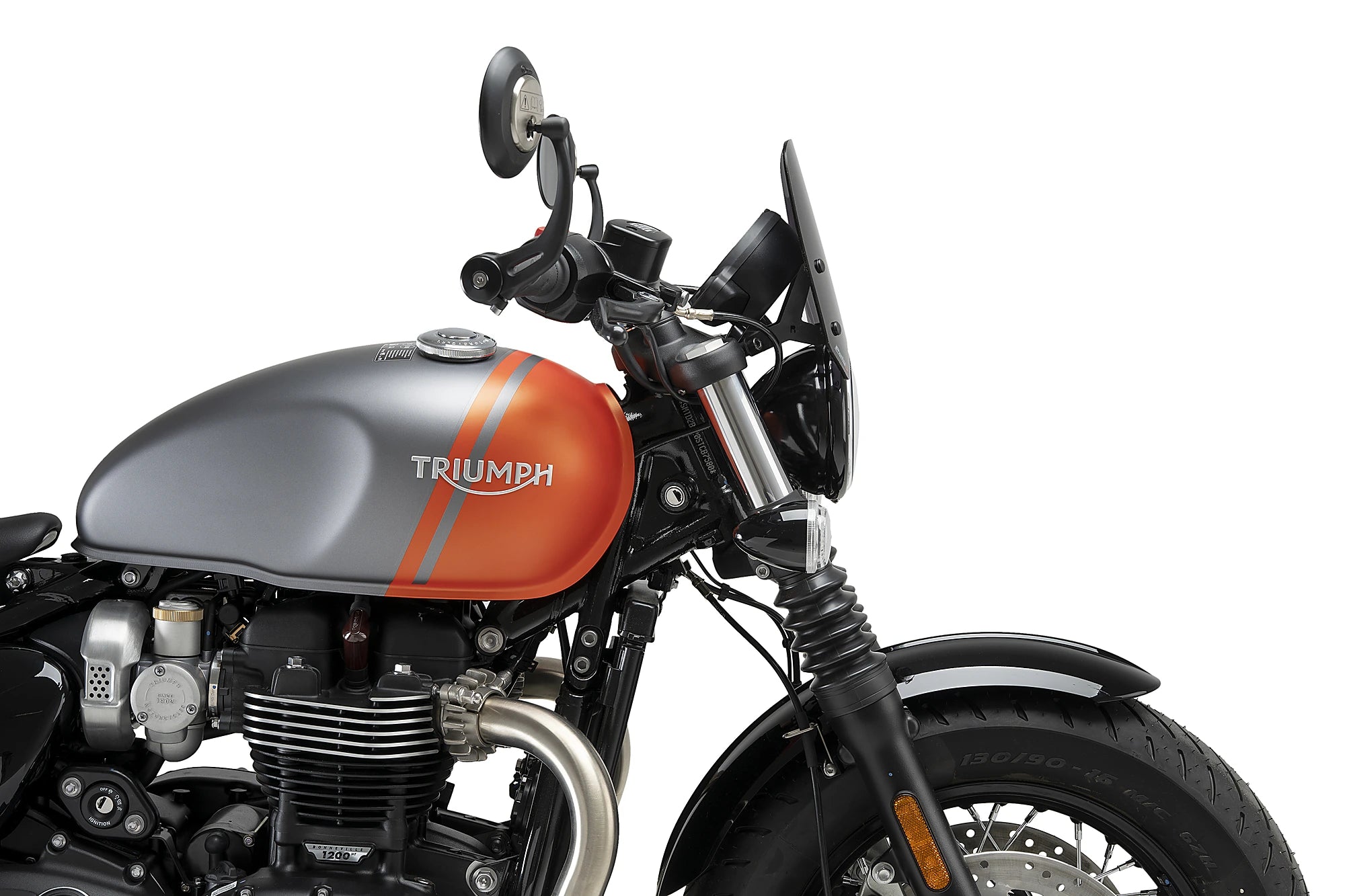 Puig Sport Screen | Dark Smoke | Triumph Bonneville Bobber/Bobber Black -   Pyramid Motorcycle Accessories