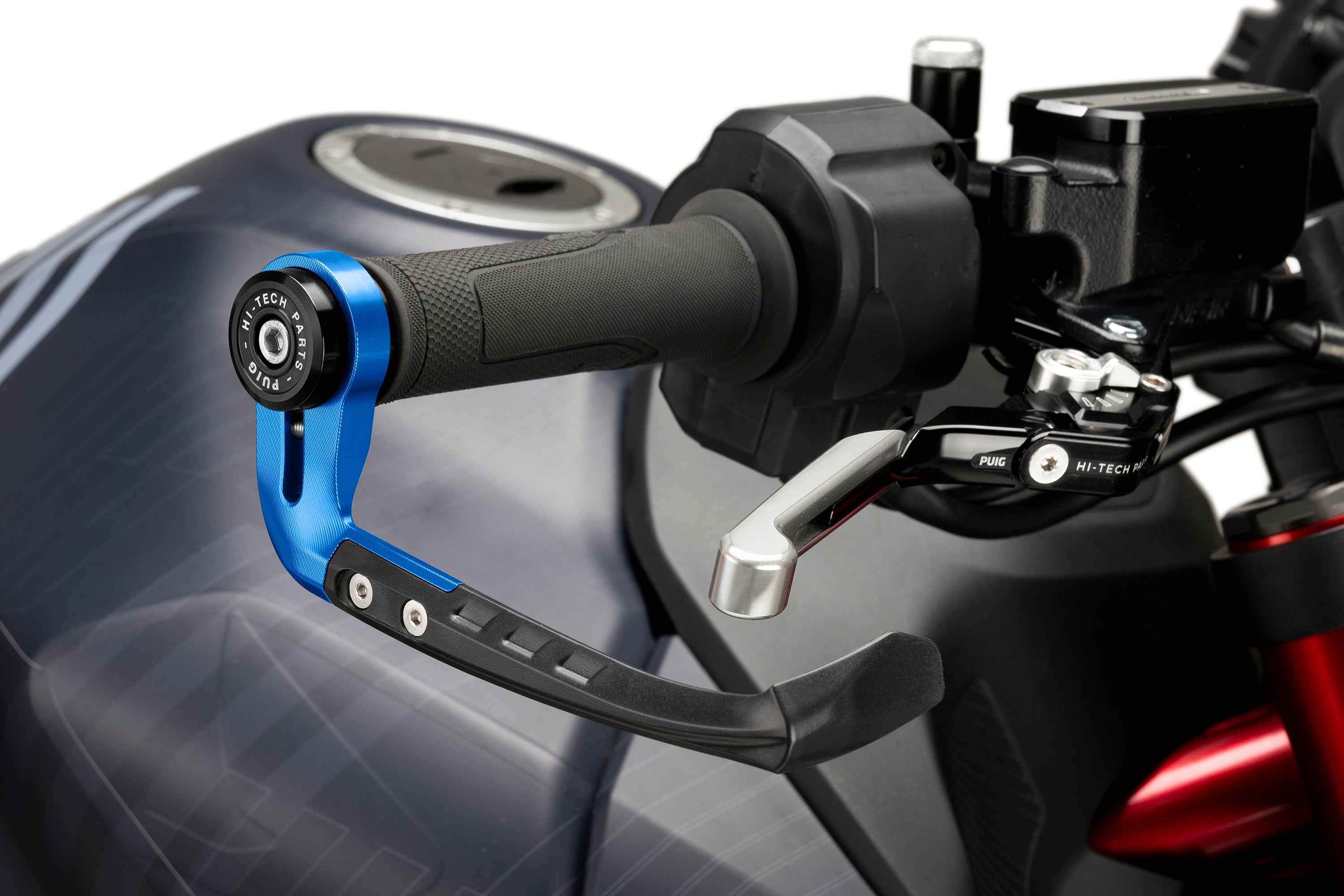Puig Raw Brake Lever Protector | Blue -   Pyramid Motorcycle Accessories