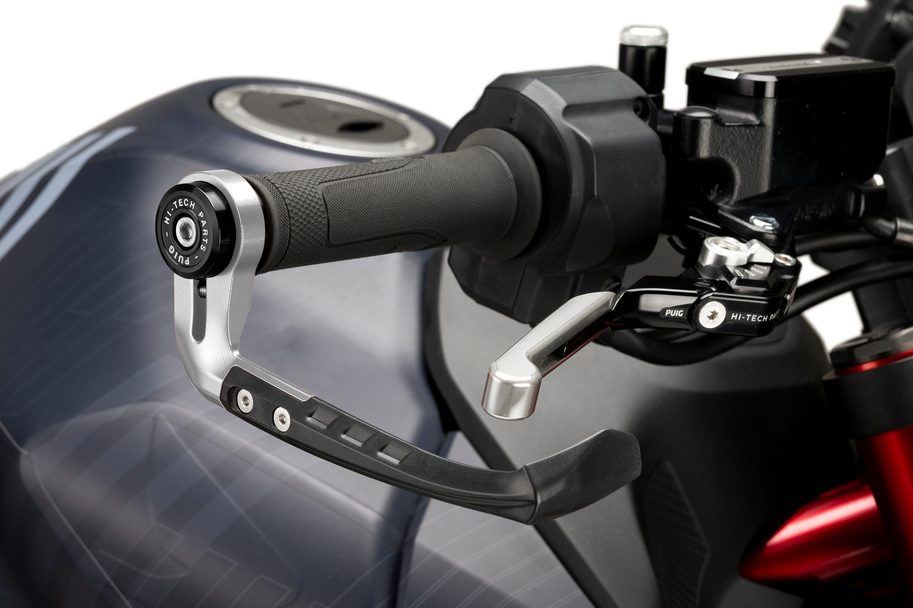 Puig Raw Brake Lever Protector | Silver -   Pyramid Motorcycle Accessories