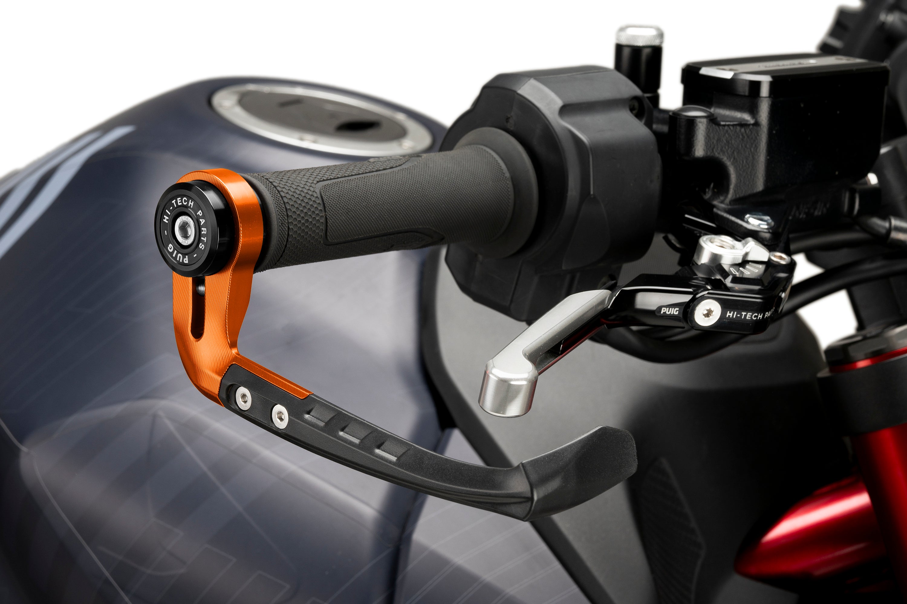 Puig Raw Brake Lever Protector | Orange -   Pyramid Motorcycle Accessories