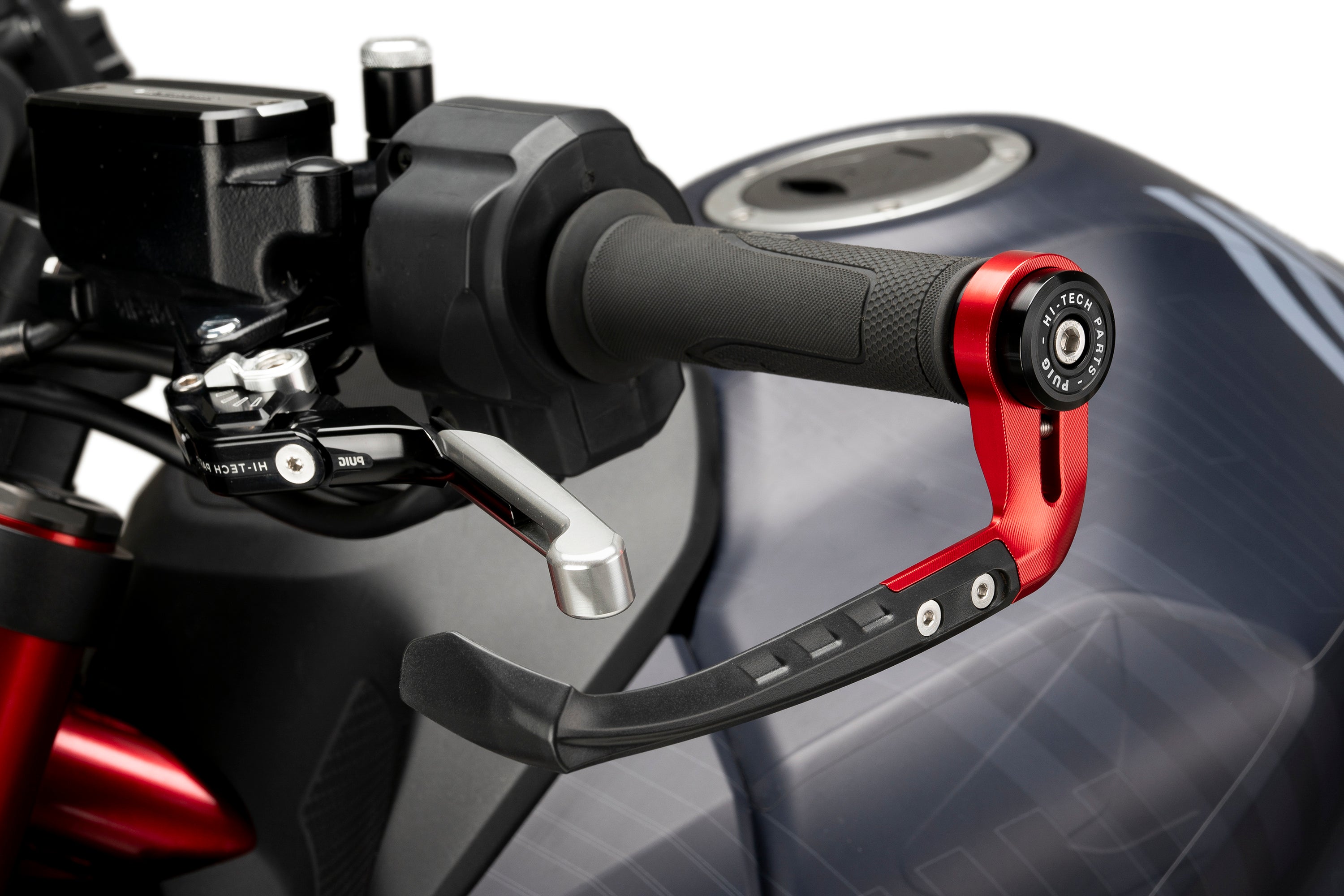 Puig Raw Clutch Lever Protector | Red -   Pyramid Motorcycle Accessories