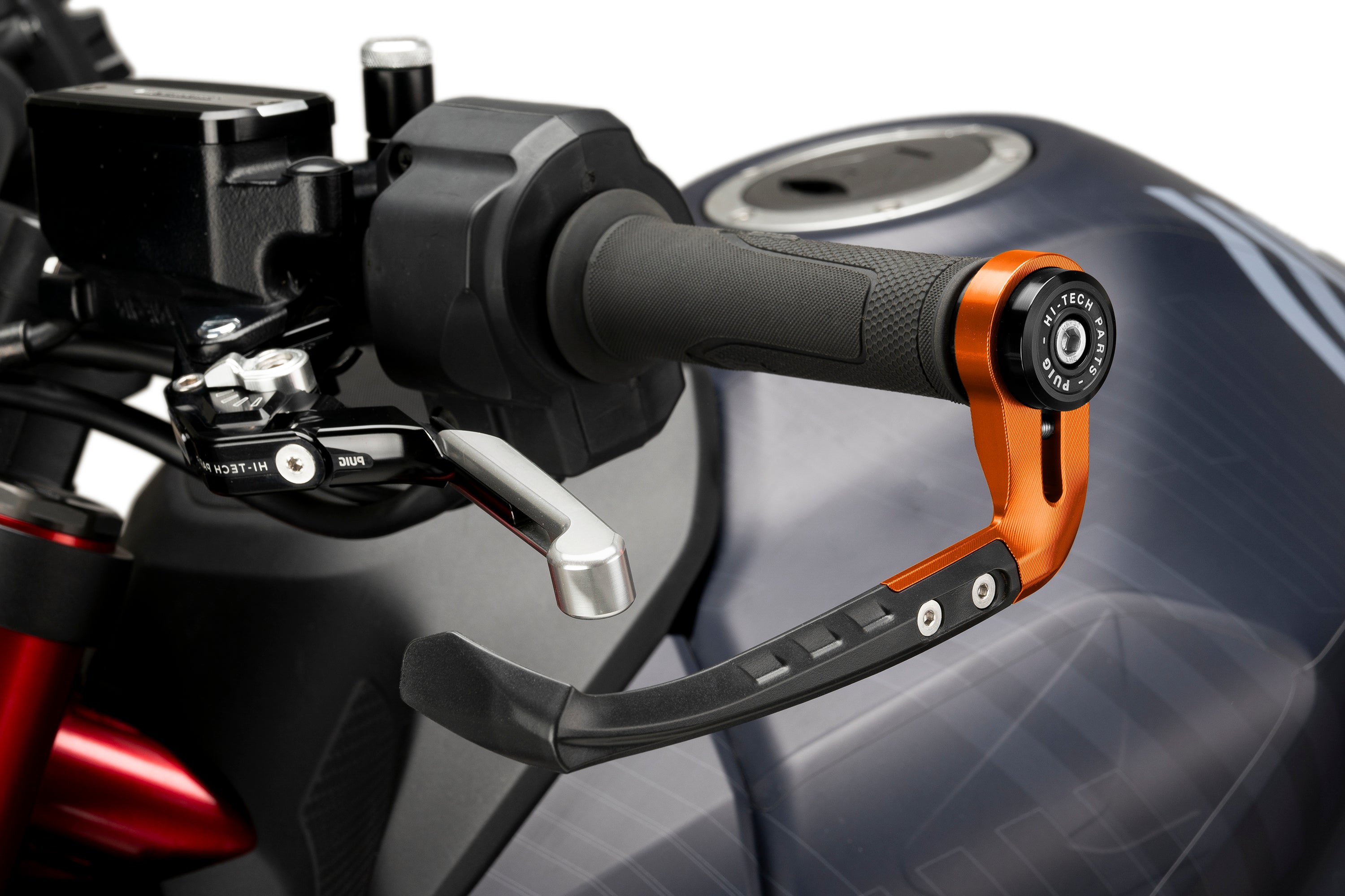 Puig Raw Clutch Lever Protector | Orange -   Pyramid Motorcycle Accessories