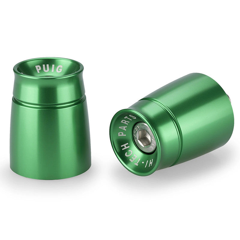Puig Bar Ends Sport Model Sport | Green | Yamaha MT-09/SP 2024>2026 -   Pyramid Motorcycle Accessories